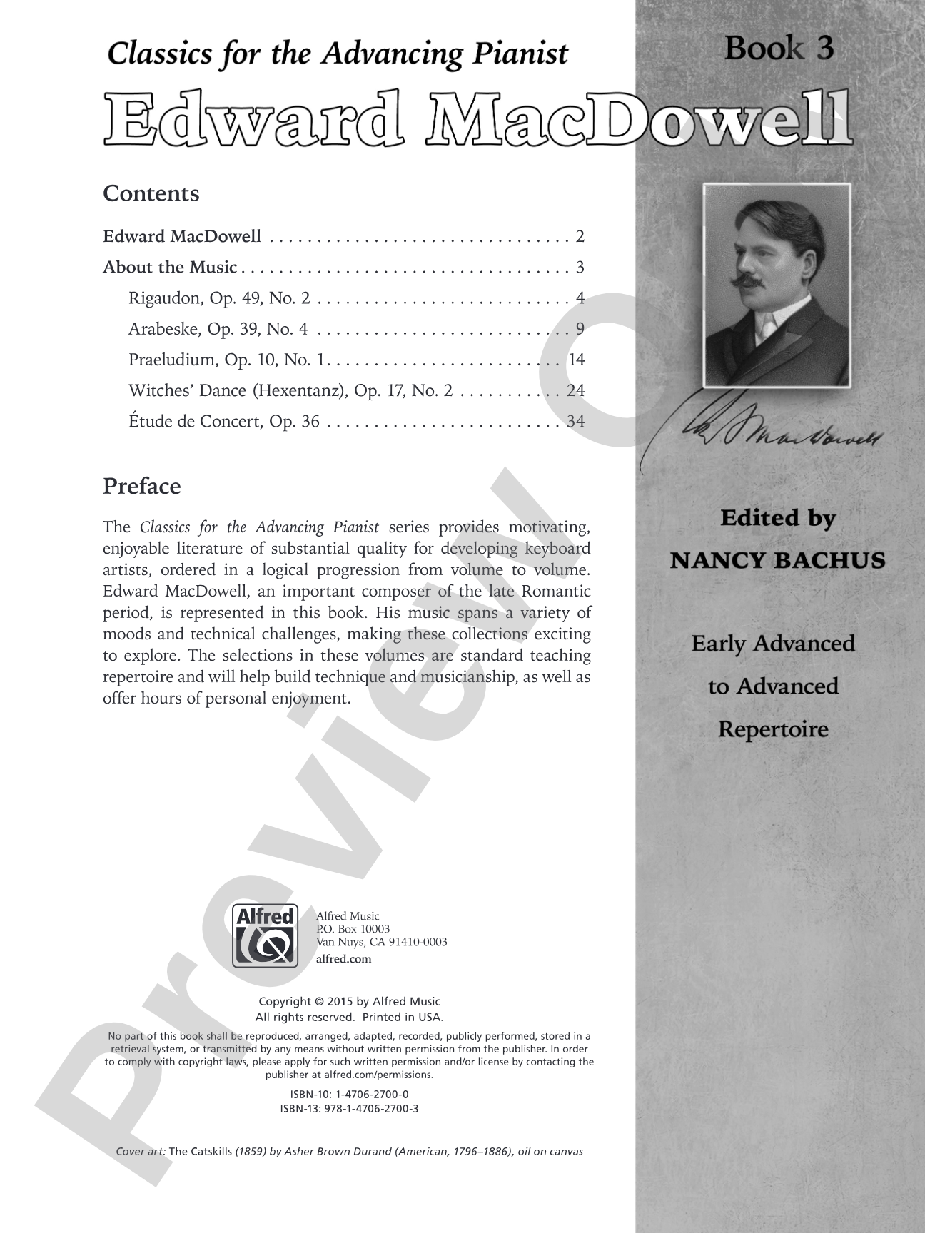Classics for the Advancing Pianist: Edward MacDowell, Book 3: Early Advanced to Advanced Repertoire: Piano