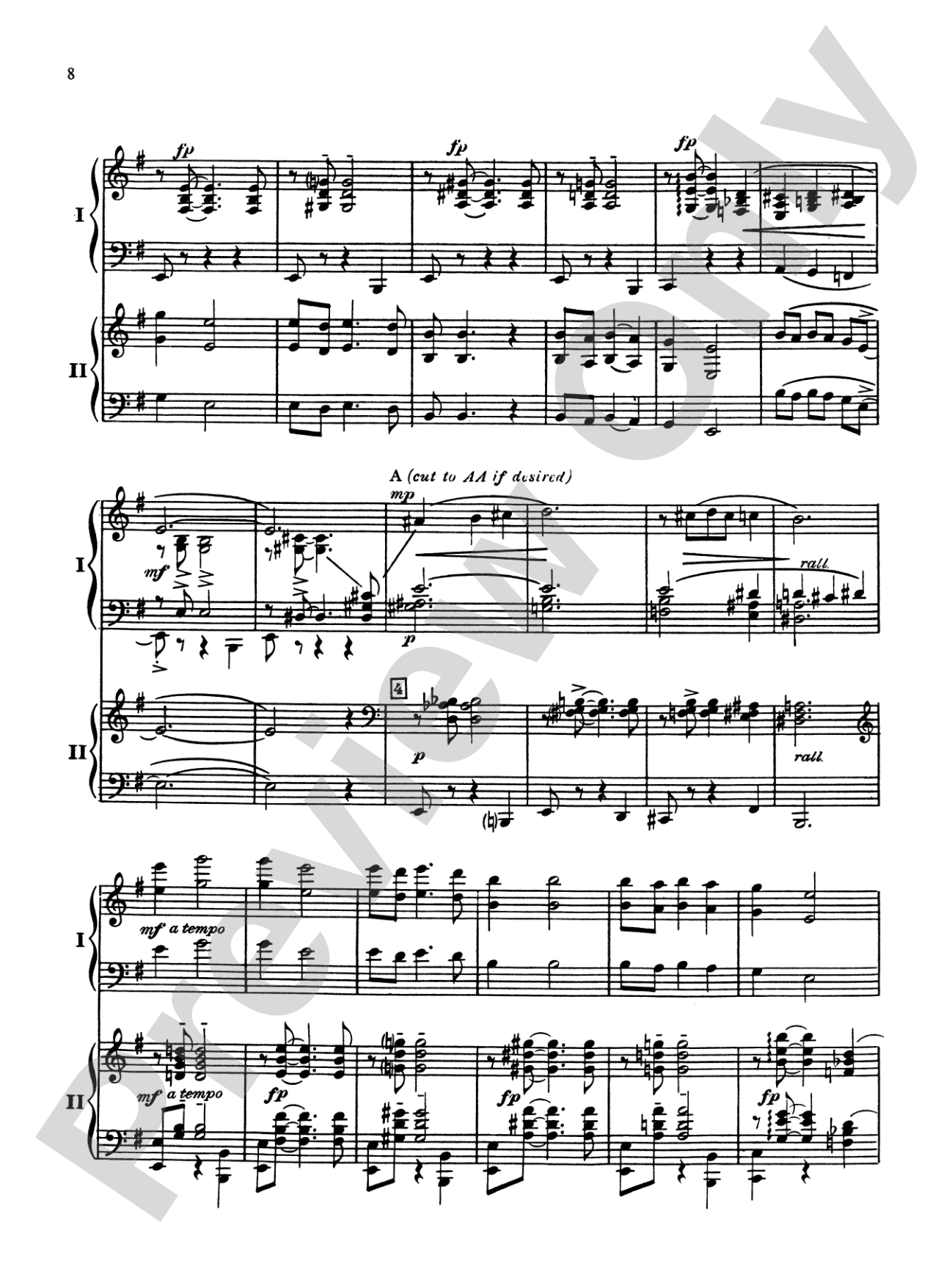 Porgy and Bess™ Fantasy for Two Pianos: Piano Duets & Four Hands