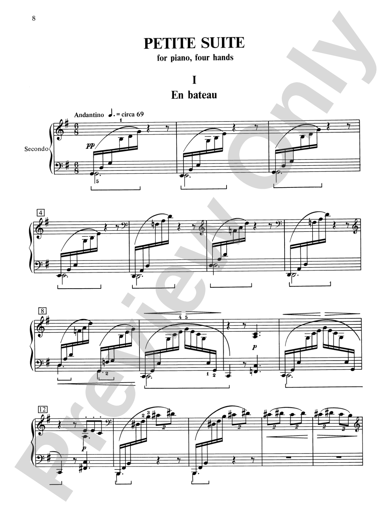 Debussy: Petite Suite - Piano Duet (1 Piano, 4 Hands): Piano Duets & Four Hands