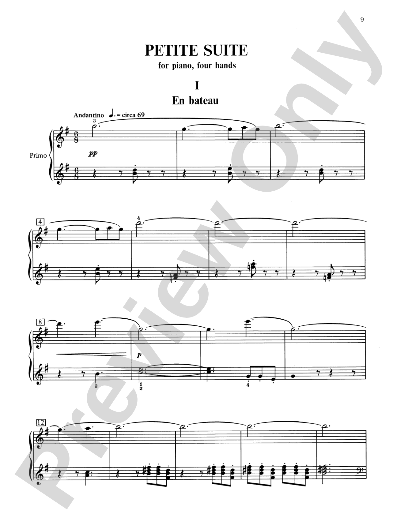 Debussy: Petite Suite - Piano Duet (1 Piano, 4 Hands): Piano Duets & Four Hands