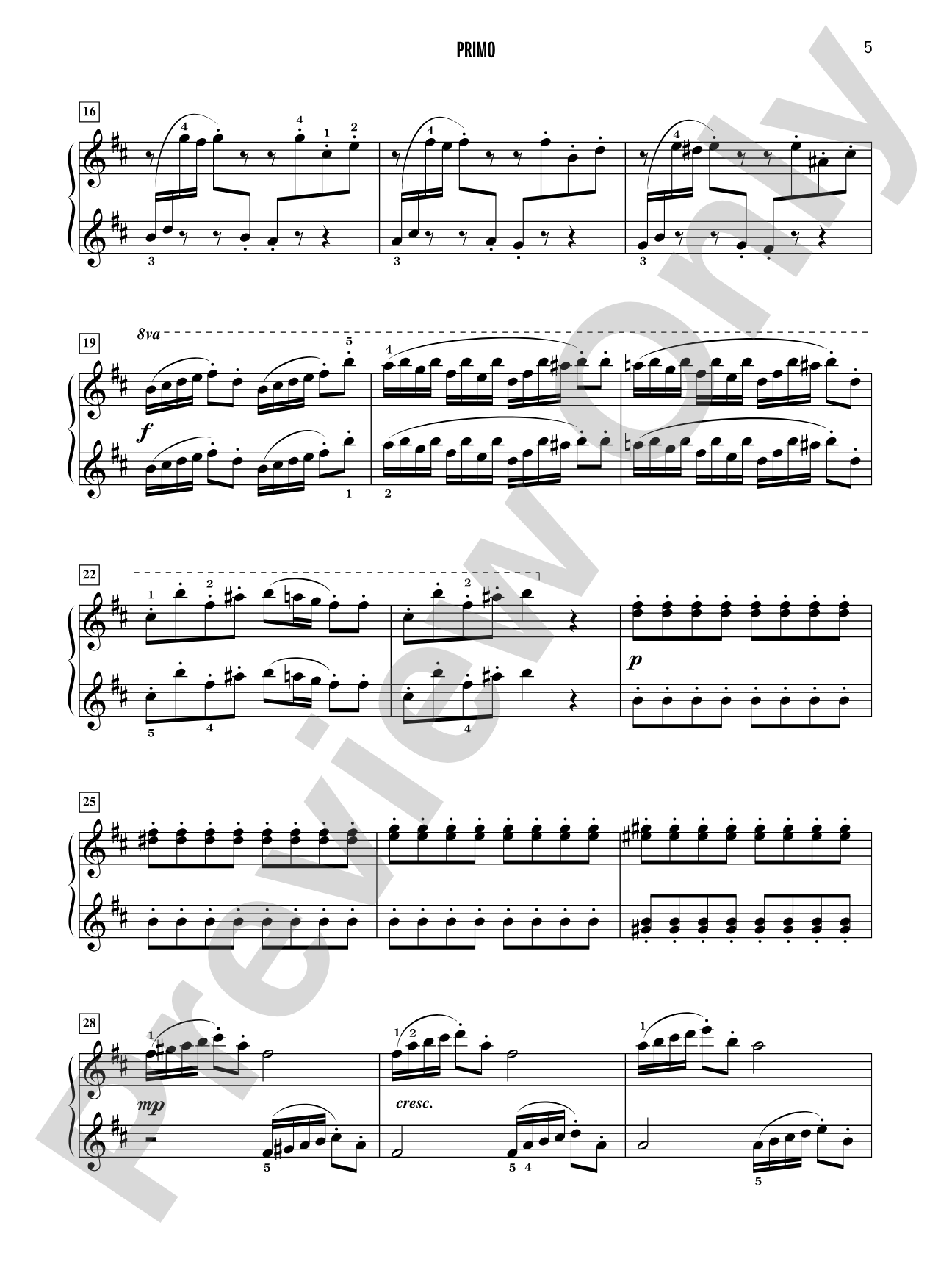 Celebrated Piano Duets, Book 5: Five Diverse Duets for Intermediate to Late Intermediate Pianists: Piano Duets & Four Hands