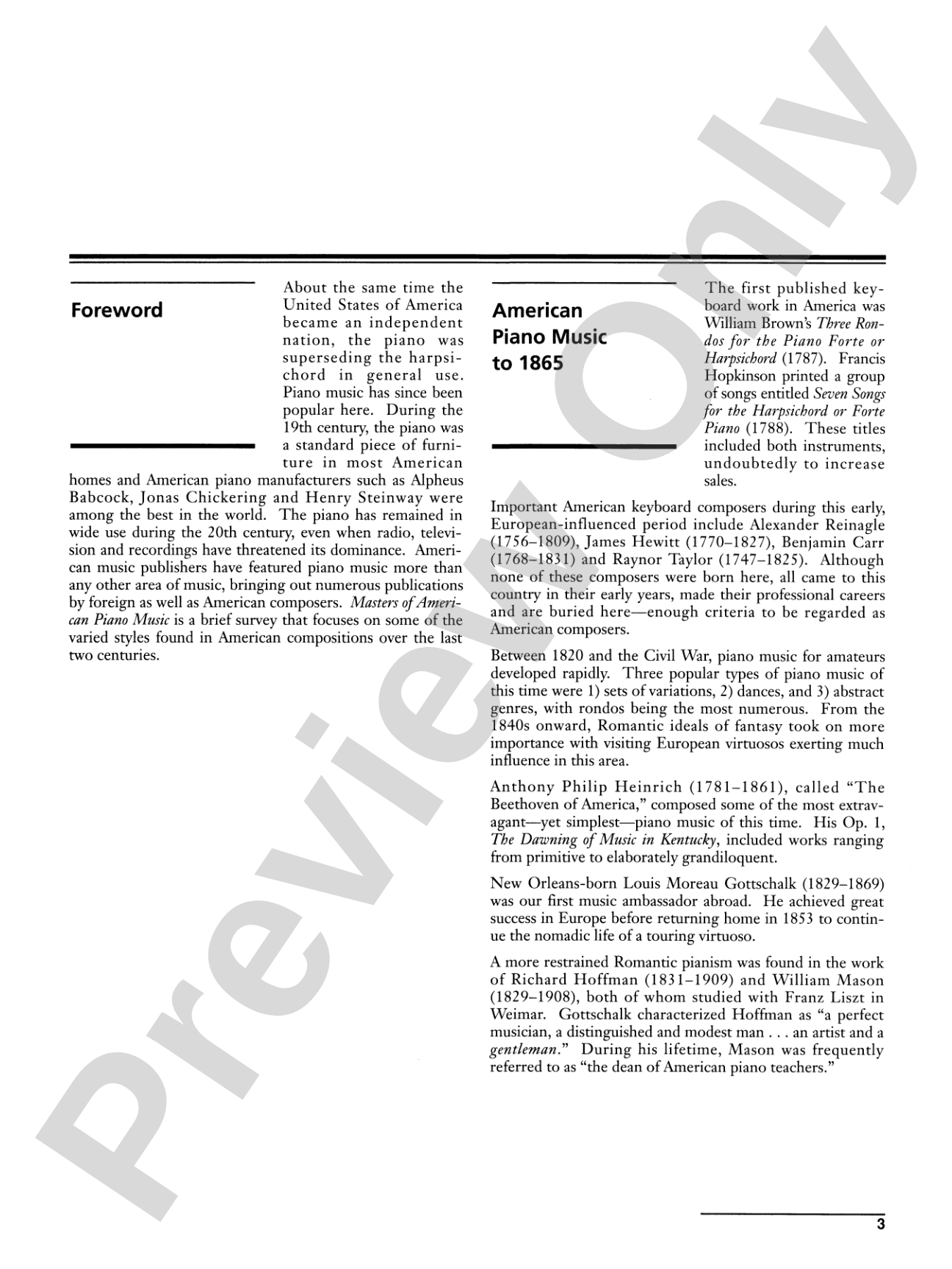 Masters of American Piano Music: Piano