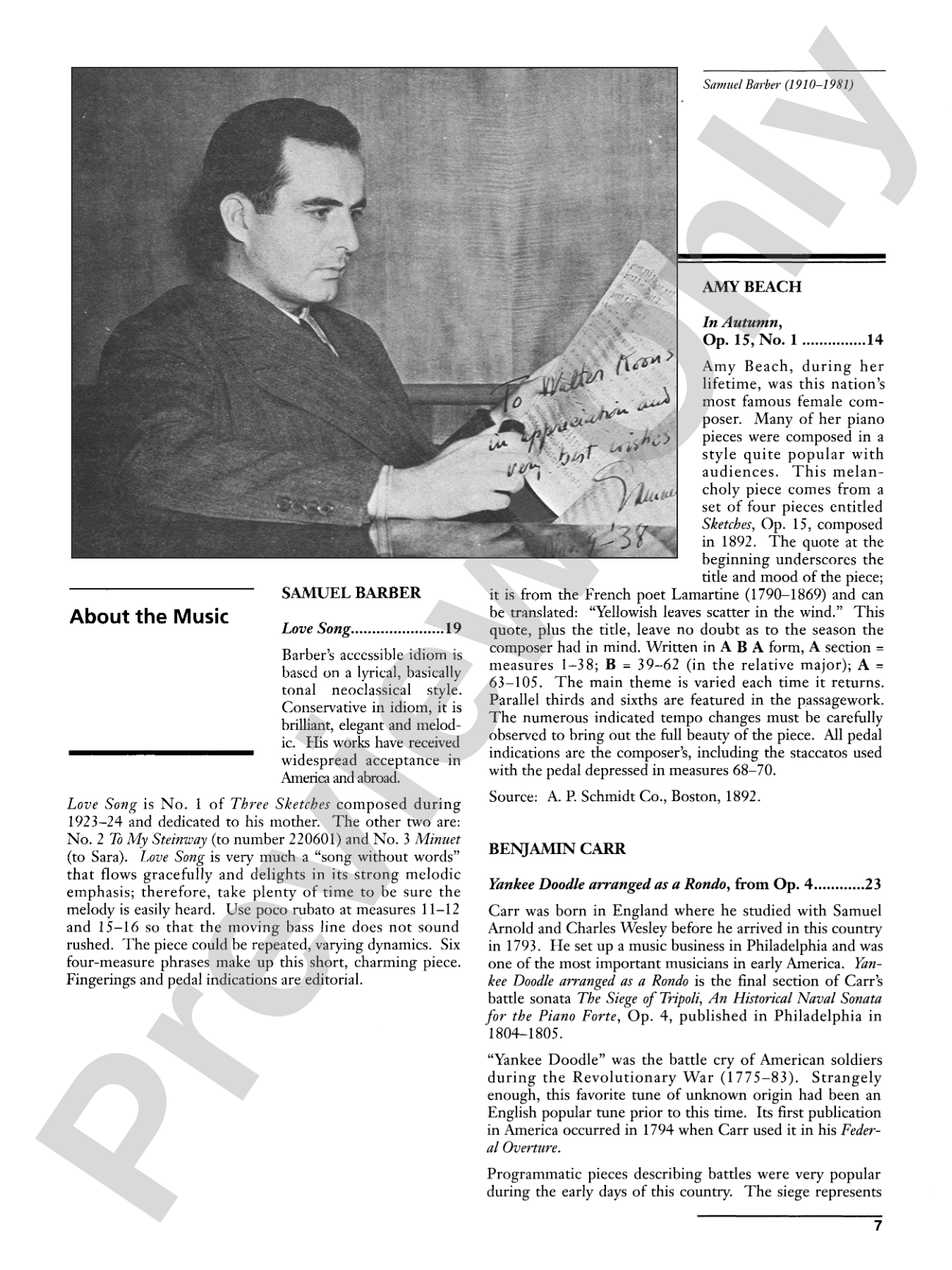 Masters of American Piano Music: Piano