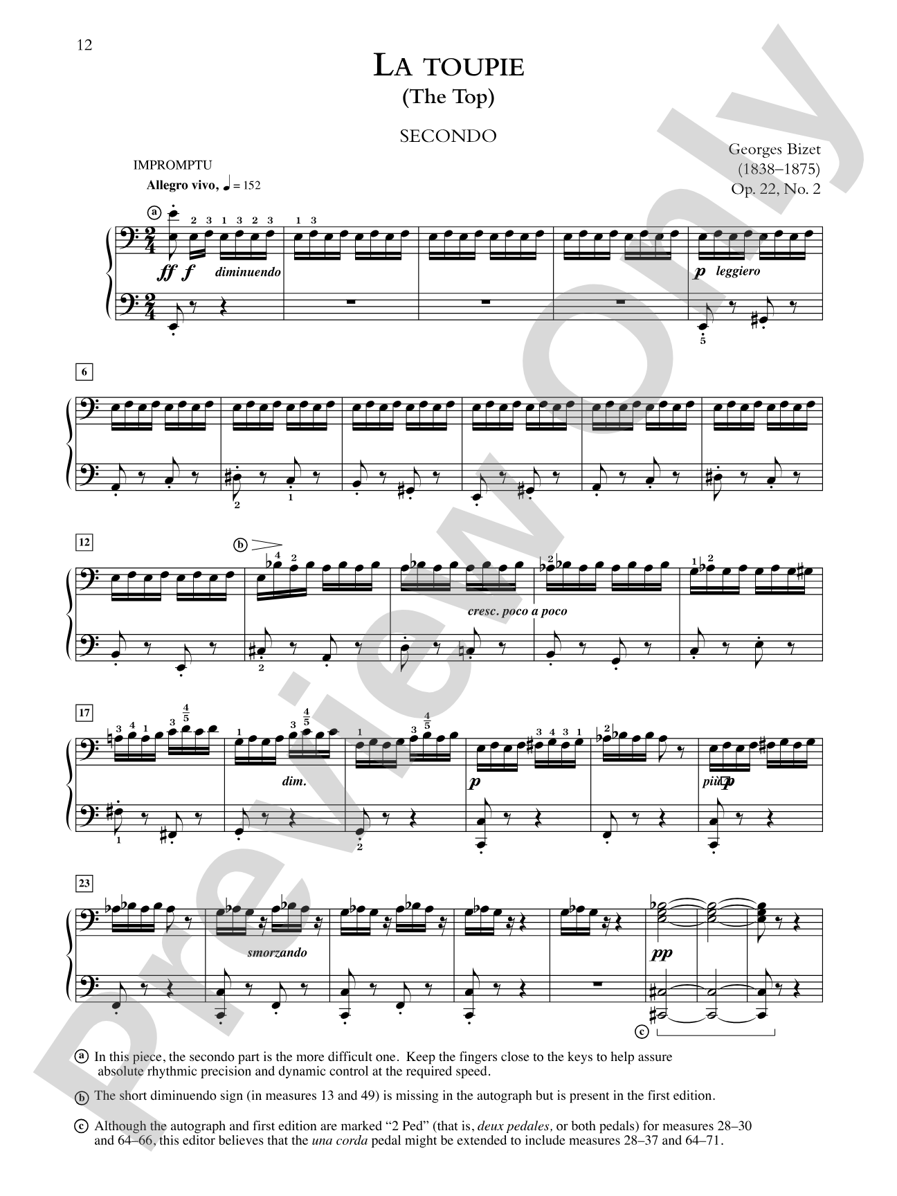 Bizet: Jeux d'enfants, Opus 22 - Piano Duet (1 Piano, 4 Hands): Piano Duets & Four Hands