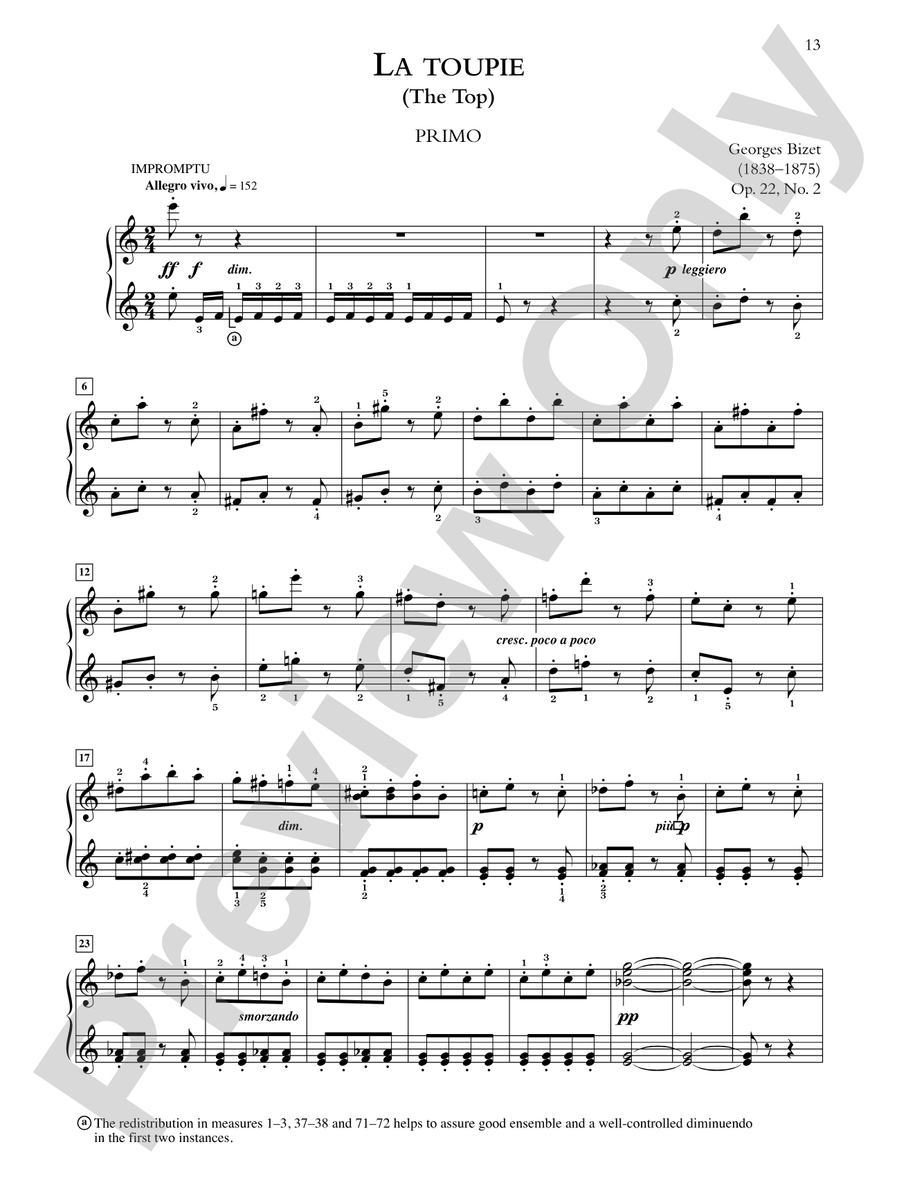 Bizet: Jeux d'enfants, Opus 22 - Piano Duet (1 Piano, 4 Hands): Piano Duets & Four Hands