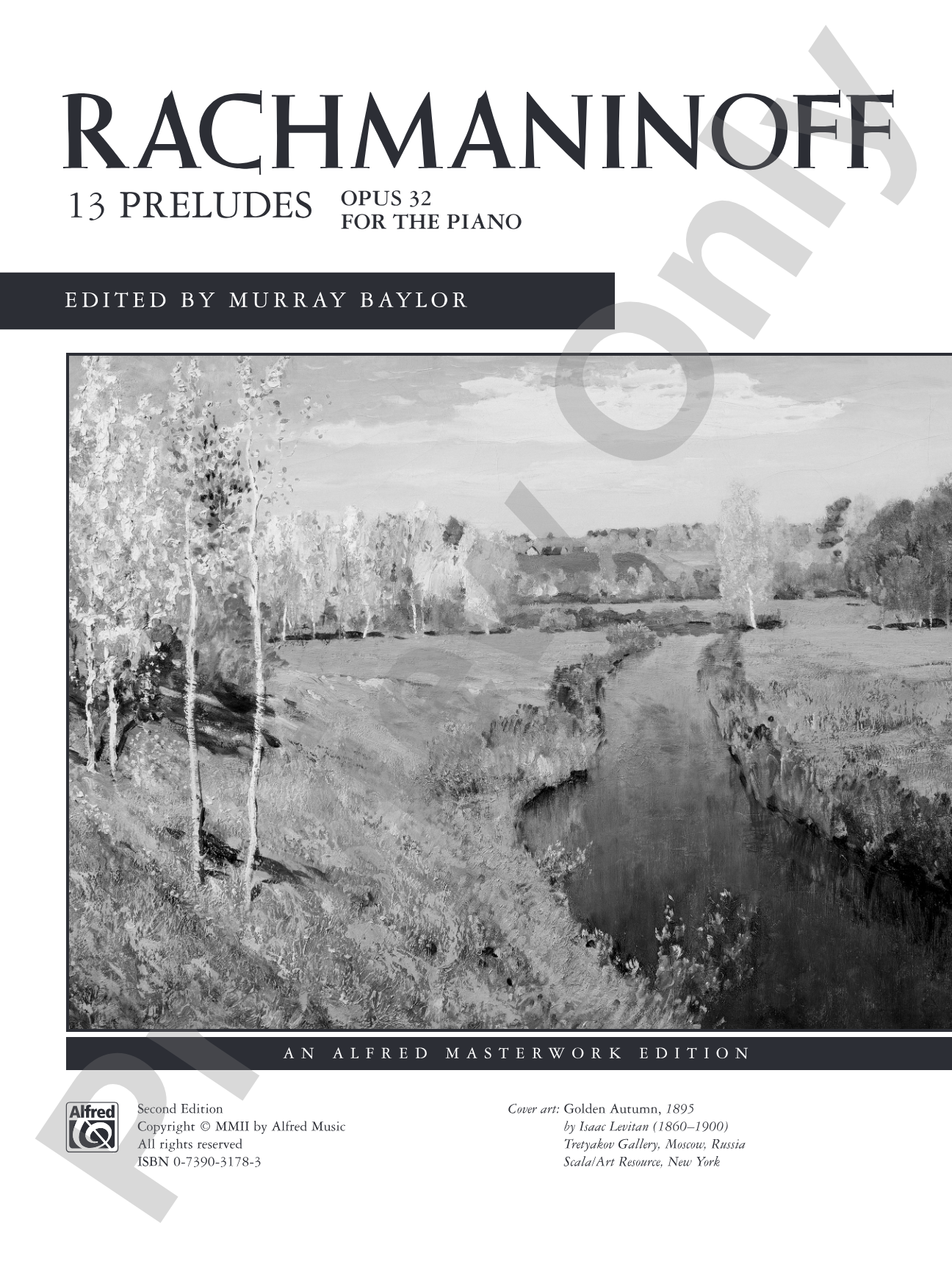 Rachmaninoff: 13 Preludes, Opus 32: Piano