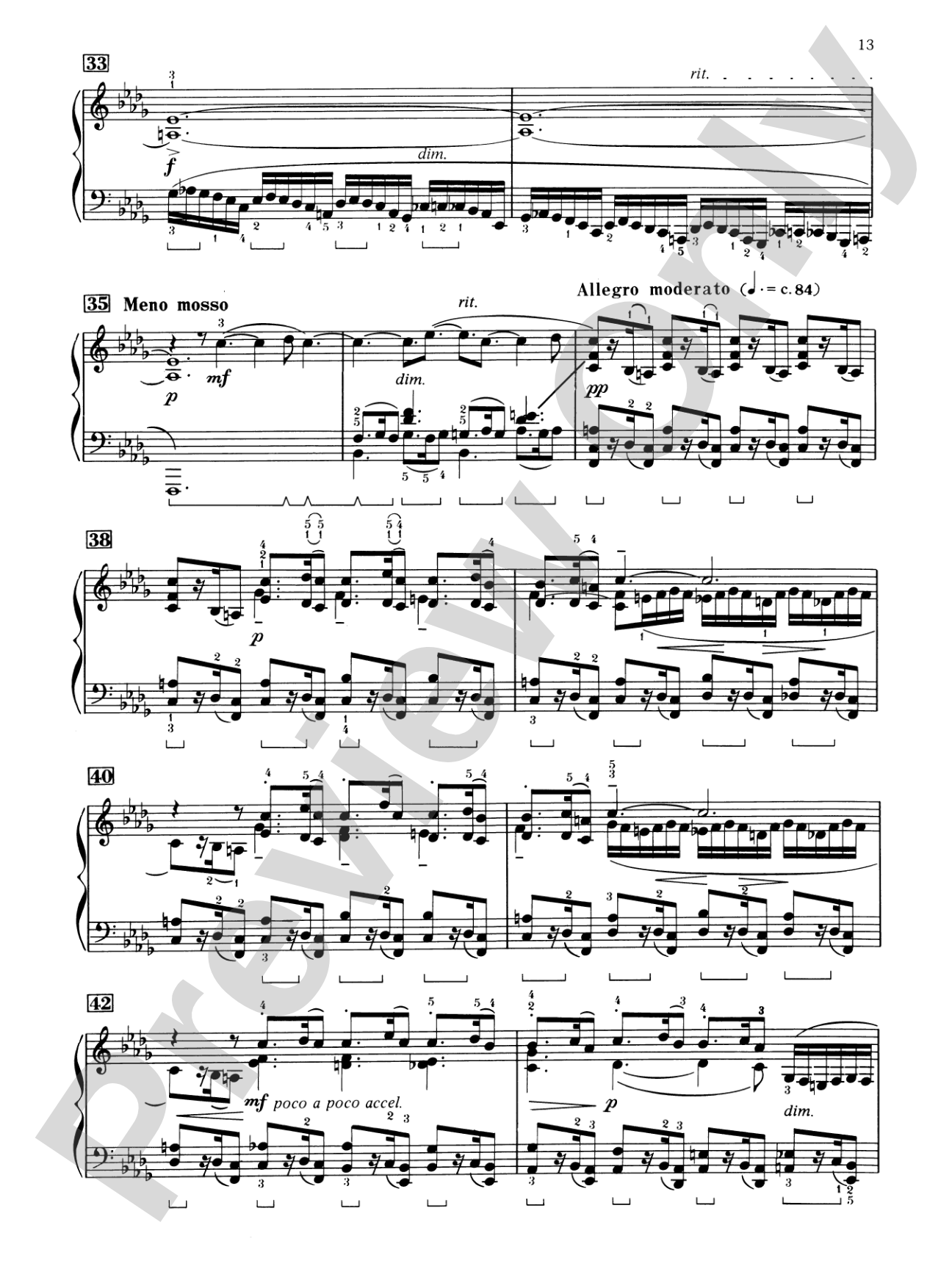 Rachmaninoff: 13 Preludes, Opus 32: Piano