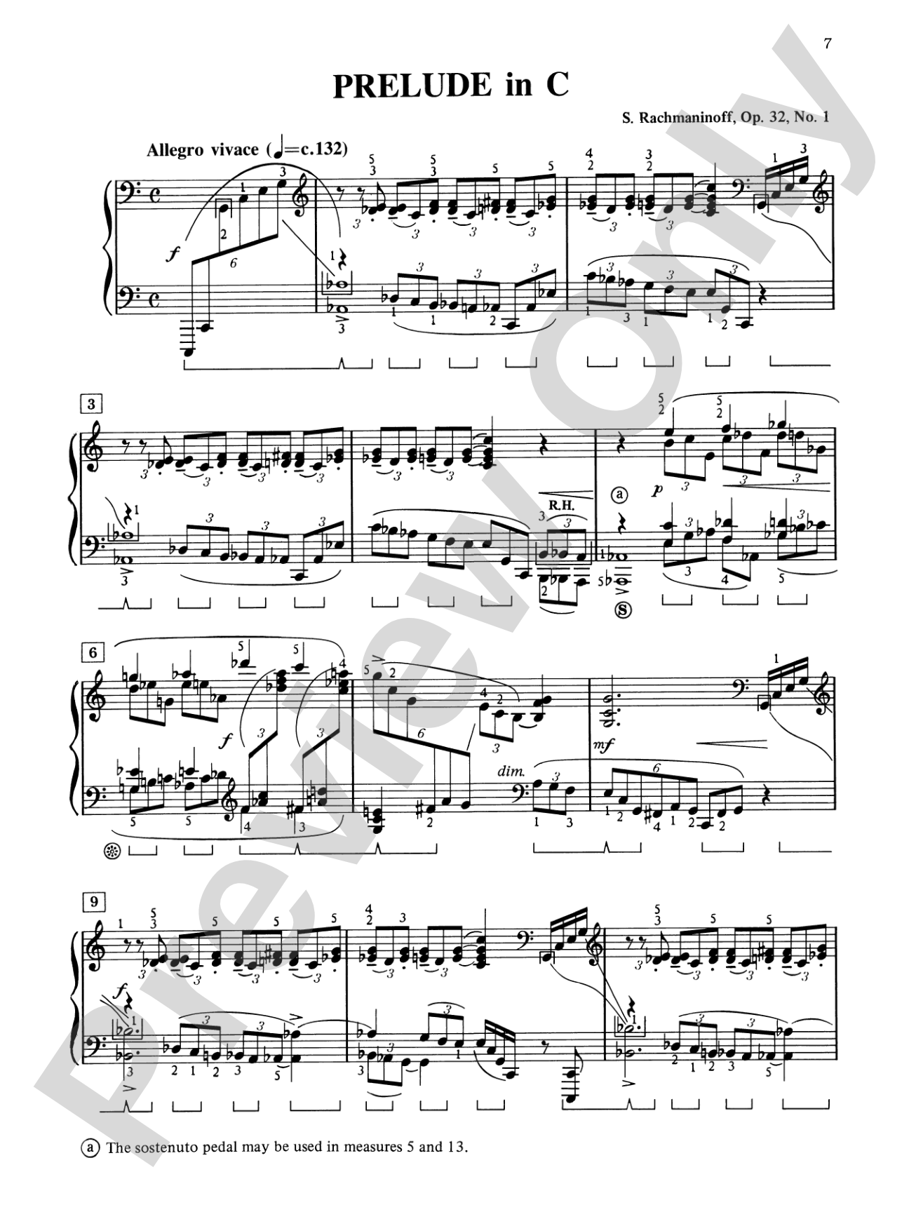 Rachmaninoff: 13 Preludes, Opus 32: Piano