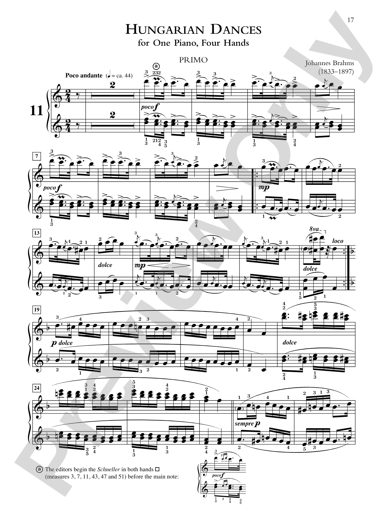 Brahms: Hungarian Dances, Volume 2 - Piano Duet (1 Piano, 4 Hands): Piano Duets & Four Hands