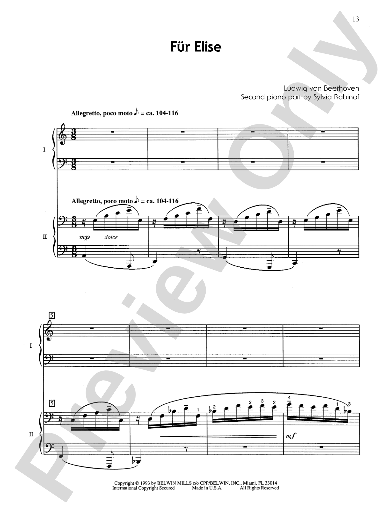 15 Classical Masterpieces with Added Second Piano Parts: Intermediate to Early Advanced - Piano Duo (2 Pianos, 4 Hands): Piano Duets & Four Hands