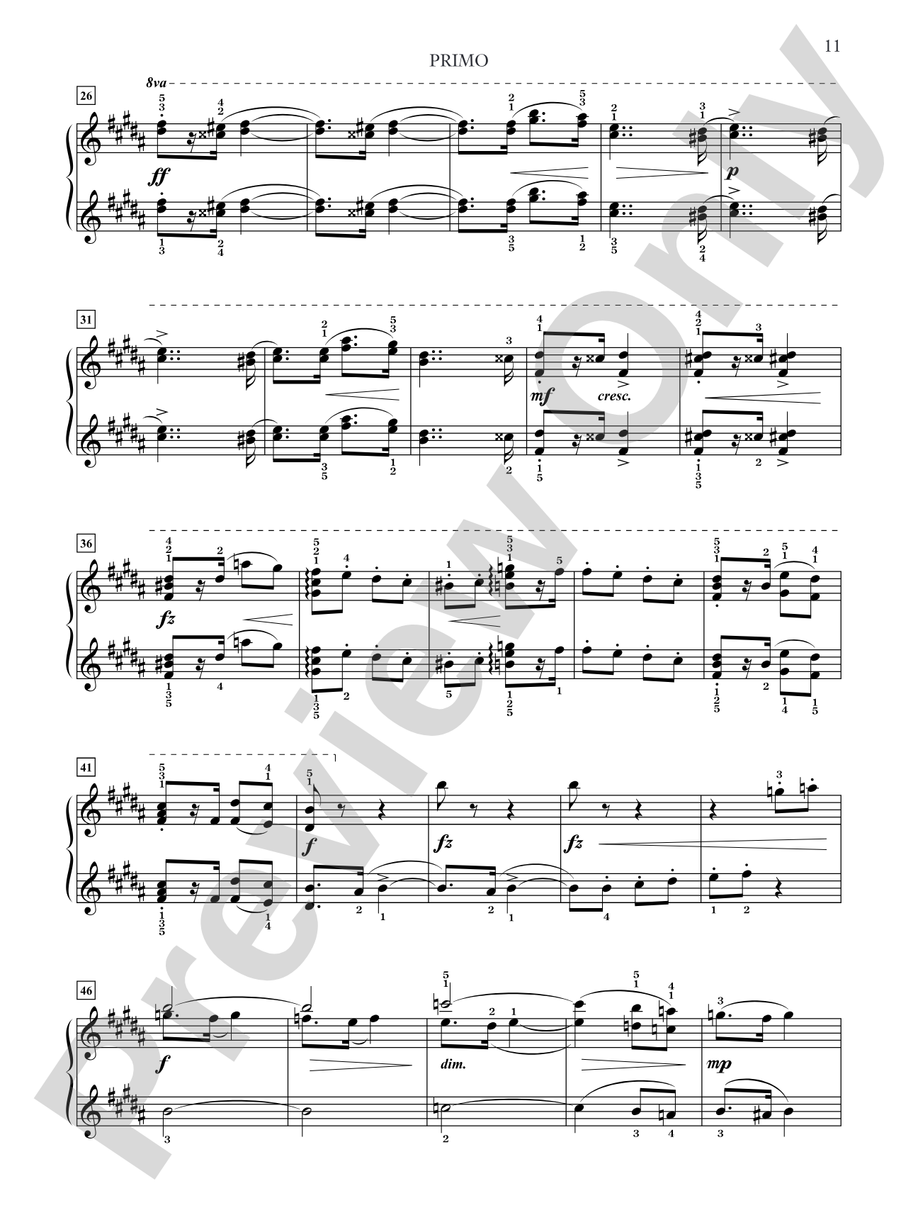 Dvorák: Slavonic Dances, Opus 72 - Piano Duet (1 Piano, 4 Hands): Piano Duets & Four Hands
