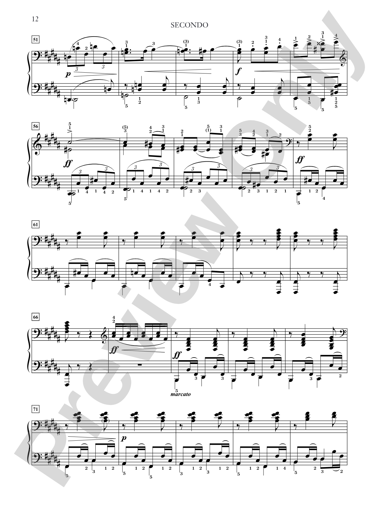 Dvorák: Slavonic Dances, Opus 72 - Piano Duet (1 Piano, 4 Hands): Piano Duets & Four Hands