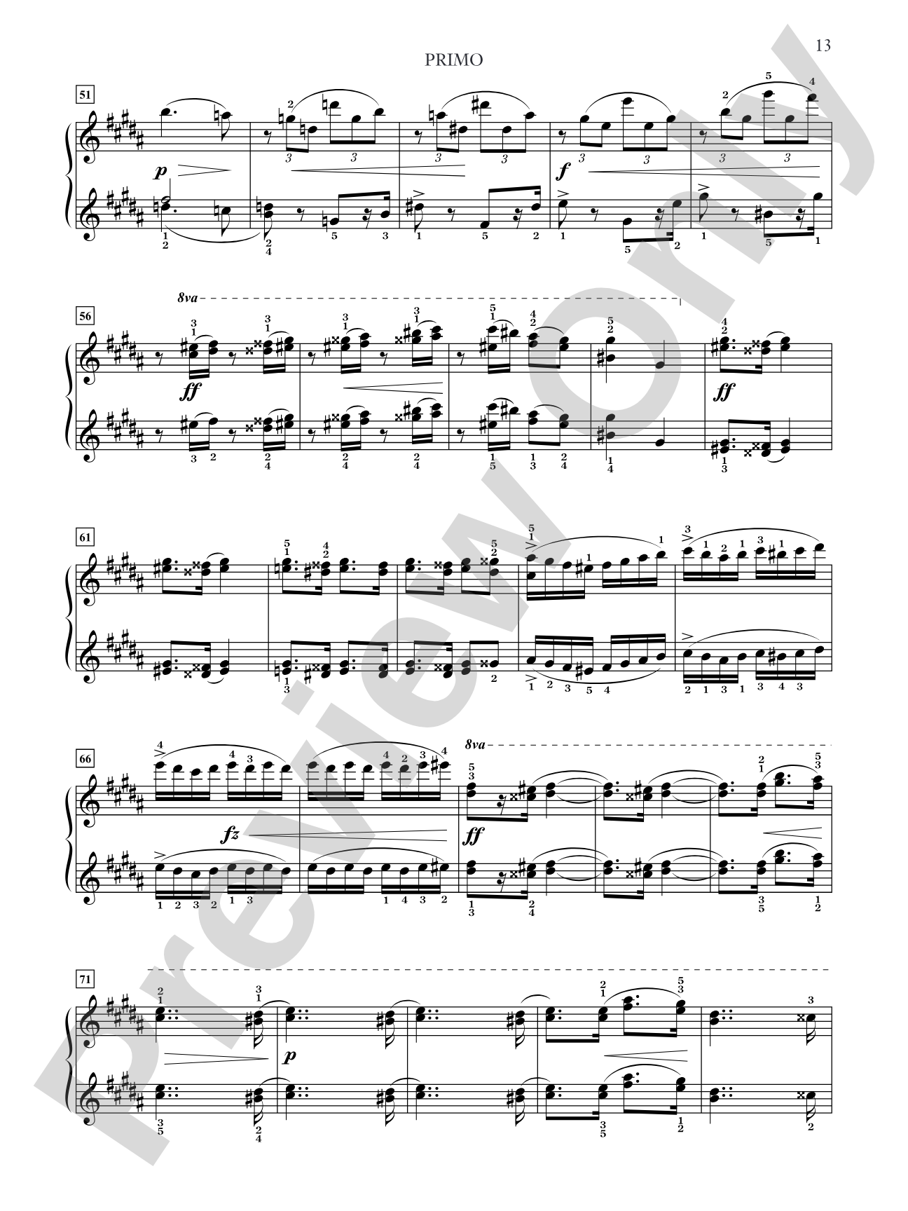 Dvorák: Slavonic Dances, Opus 72 - Piano Duet (1 Piano, 4 Hands): Piano Duets & Four Hands