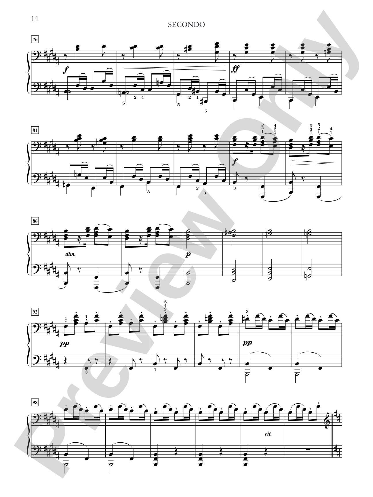 Dvorák: Slavonic Dances, Opus 72 - Piano Duet (1 Piano, 4 Hands): Piano Duets & Four Hands