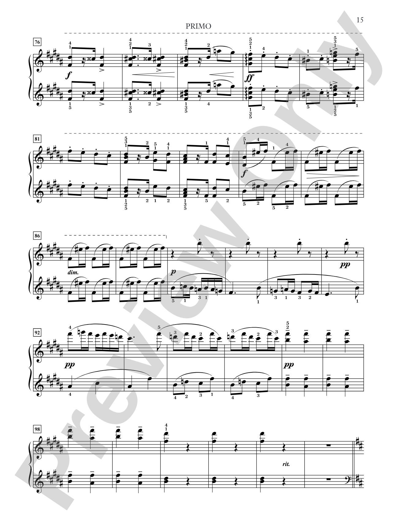 Dvorák: Slavonic Dances, Opus 72 - Piano Duet (1 Piano, 4 Hands): Piano Duets & Four Hands