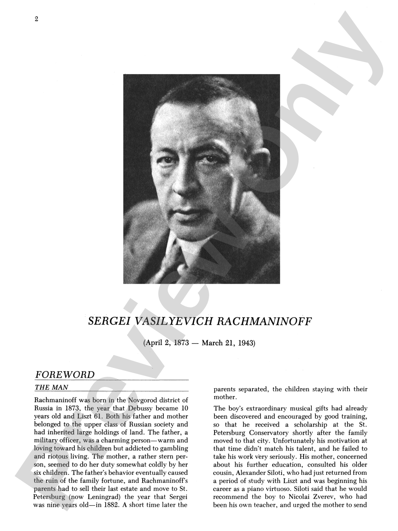Rachmaninoff: Selected Works: Piano