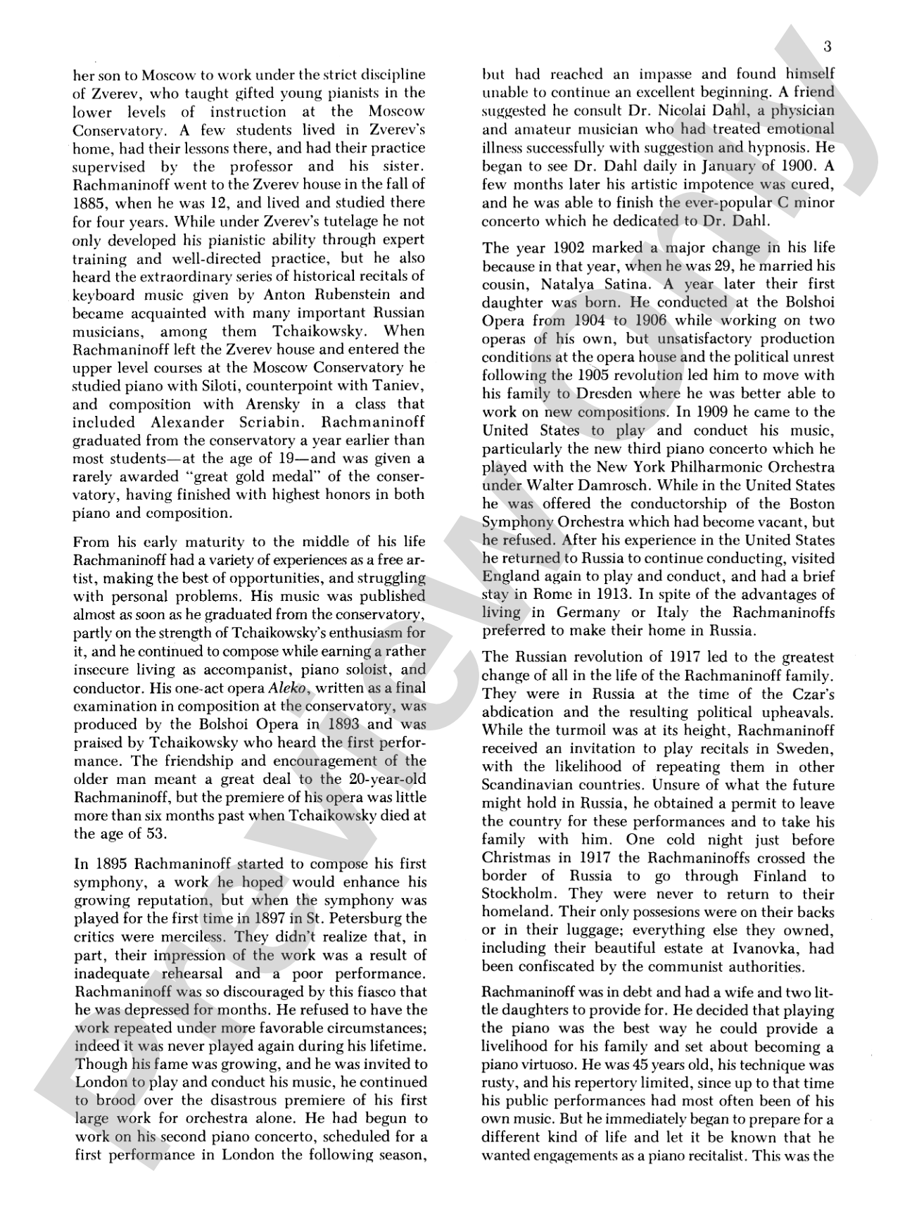 Rachmaninoff: Selected Works: Piano