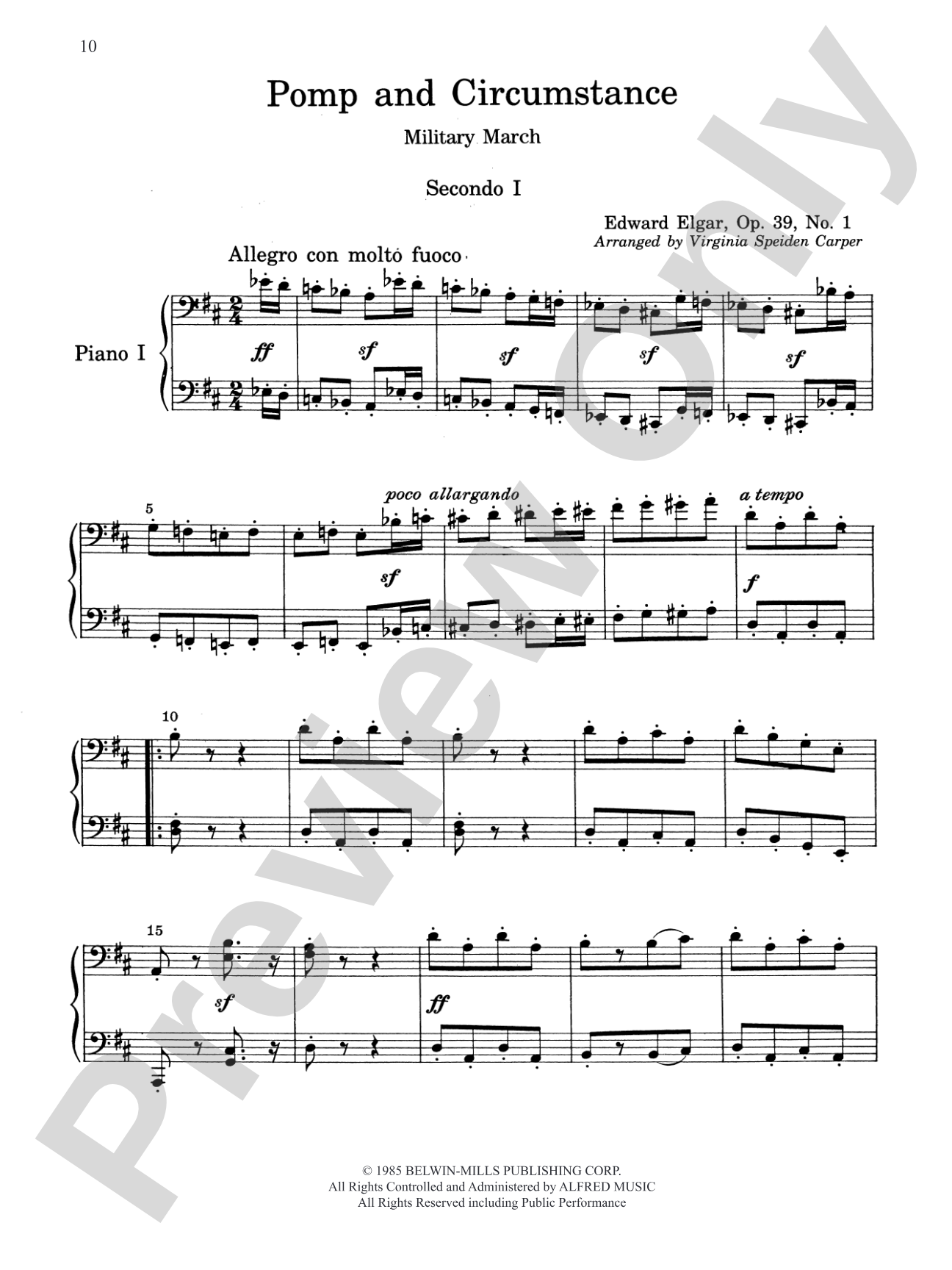 7 Classical Favorites Arranged for Two Pianos, Eight Hands - Piano Quartet: Piano