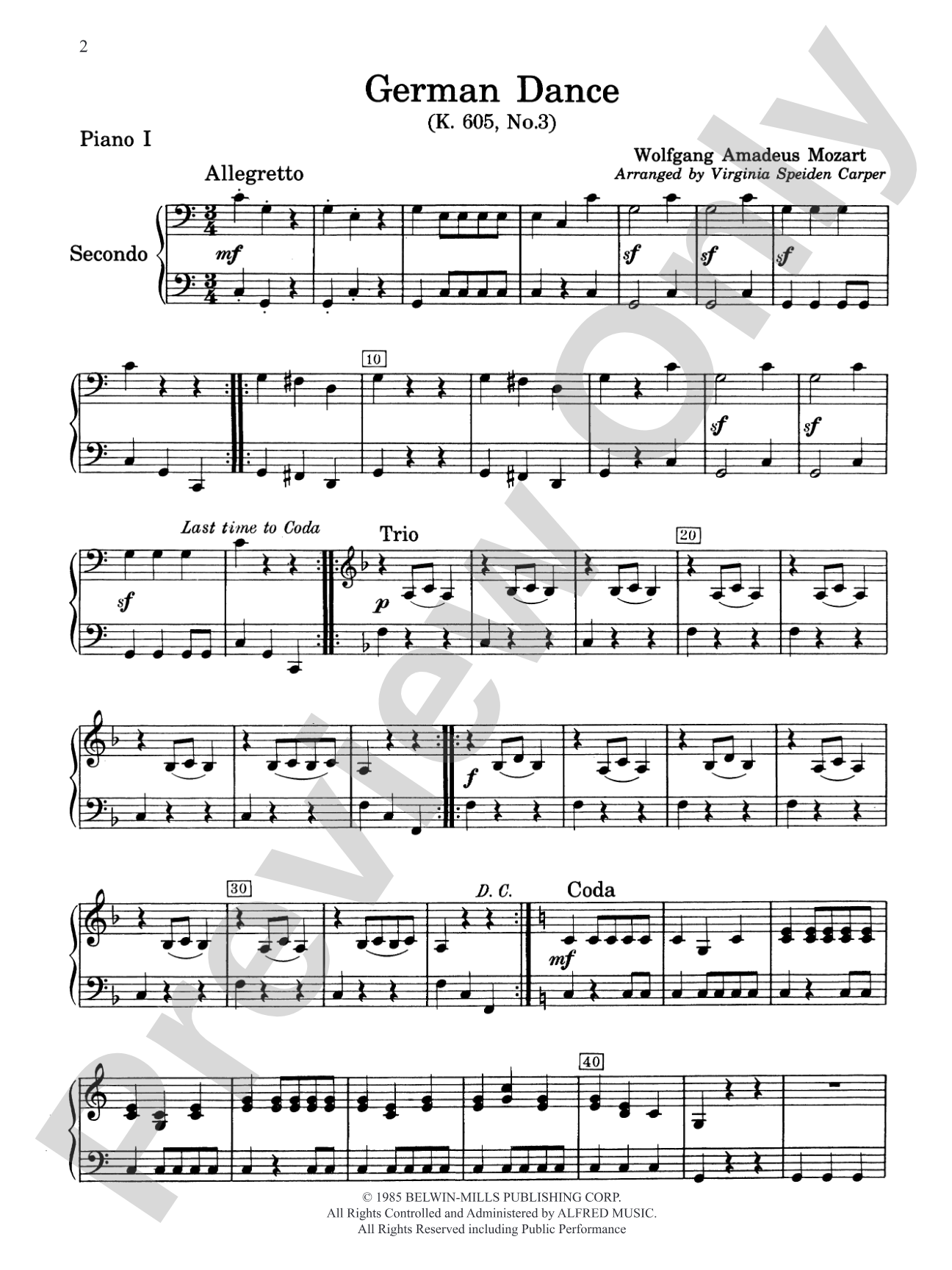 7 Classical Favorites Arranged for Two Pianos, Eight Hands - Piano Quartet: Piano