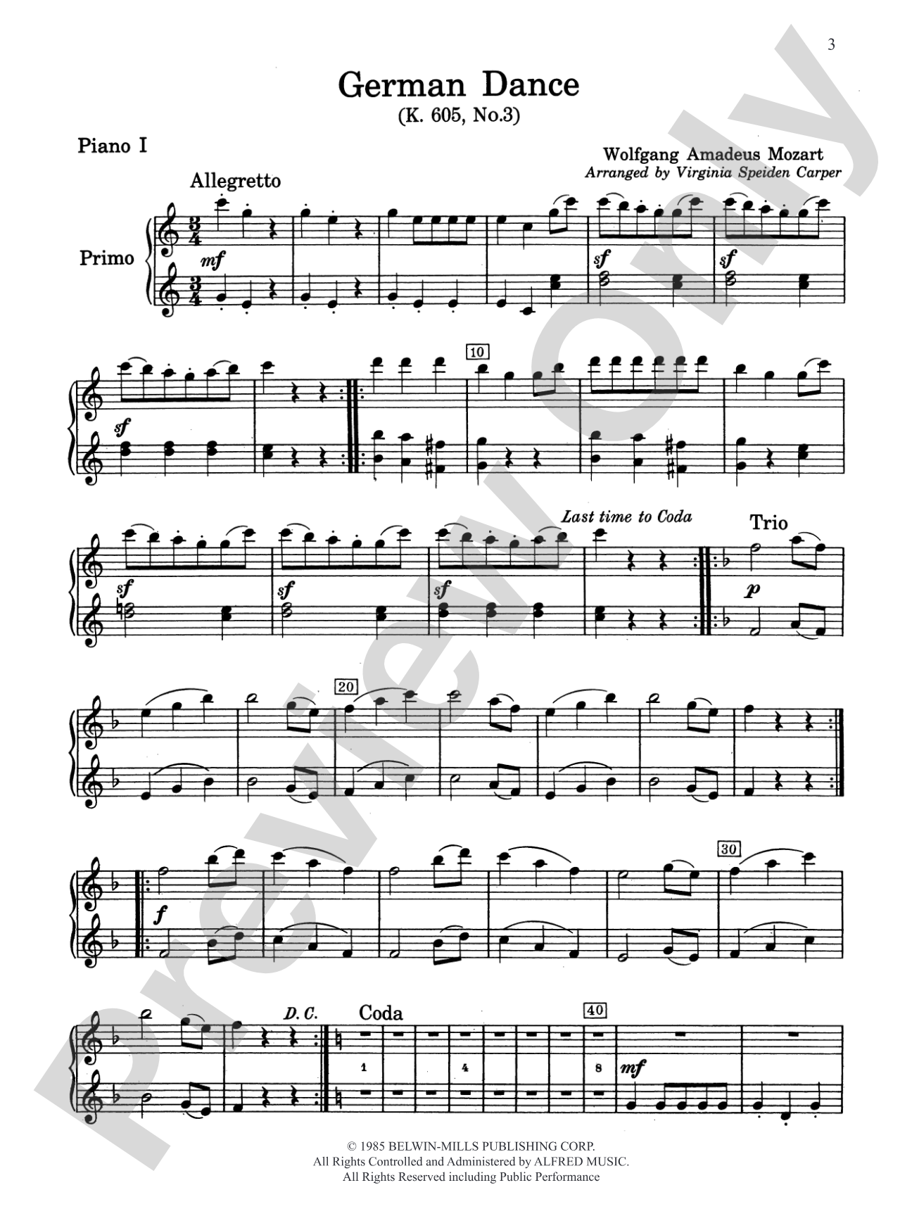 7 Classical Favorites Arranged for Two Pianos, Eight Hands - Piano Quartet: Piano