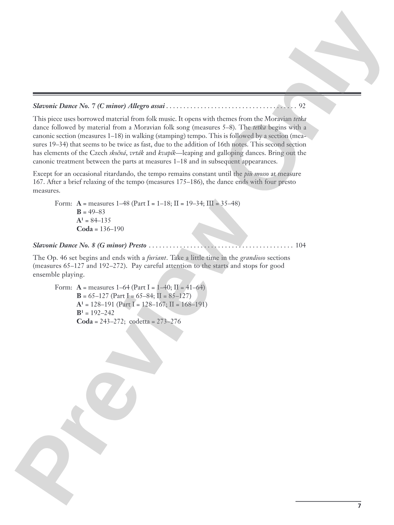 Dvorák: Slavonic Dances, Opus 46 - Piano Duet (1 Piano, 4 Hands): Piano Duets & Four Hands