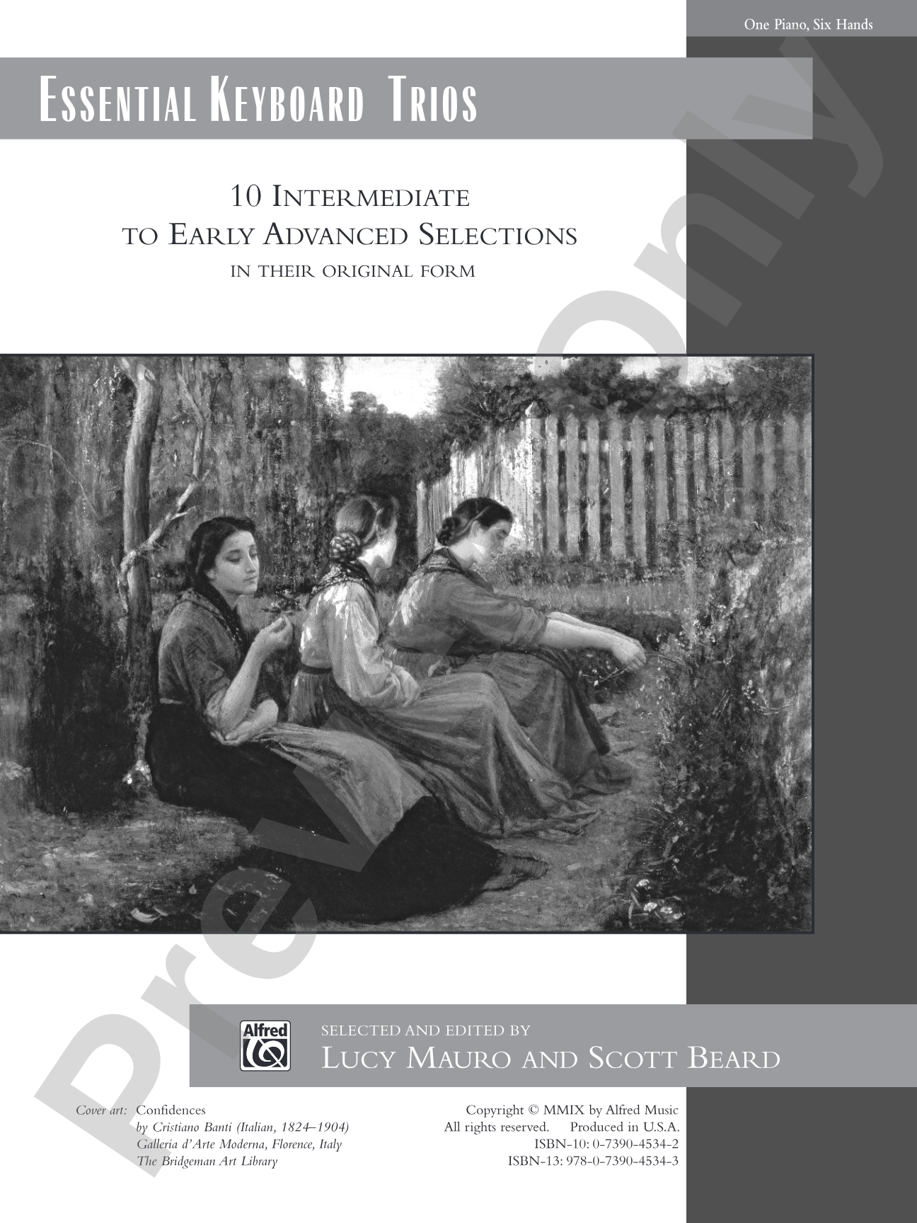 Essential Keyboard Trios: 10 Intermediate to Early Advanced Selections in Their Original Form - Piano Trio (1 Piano, 6 Hands): Piano