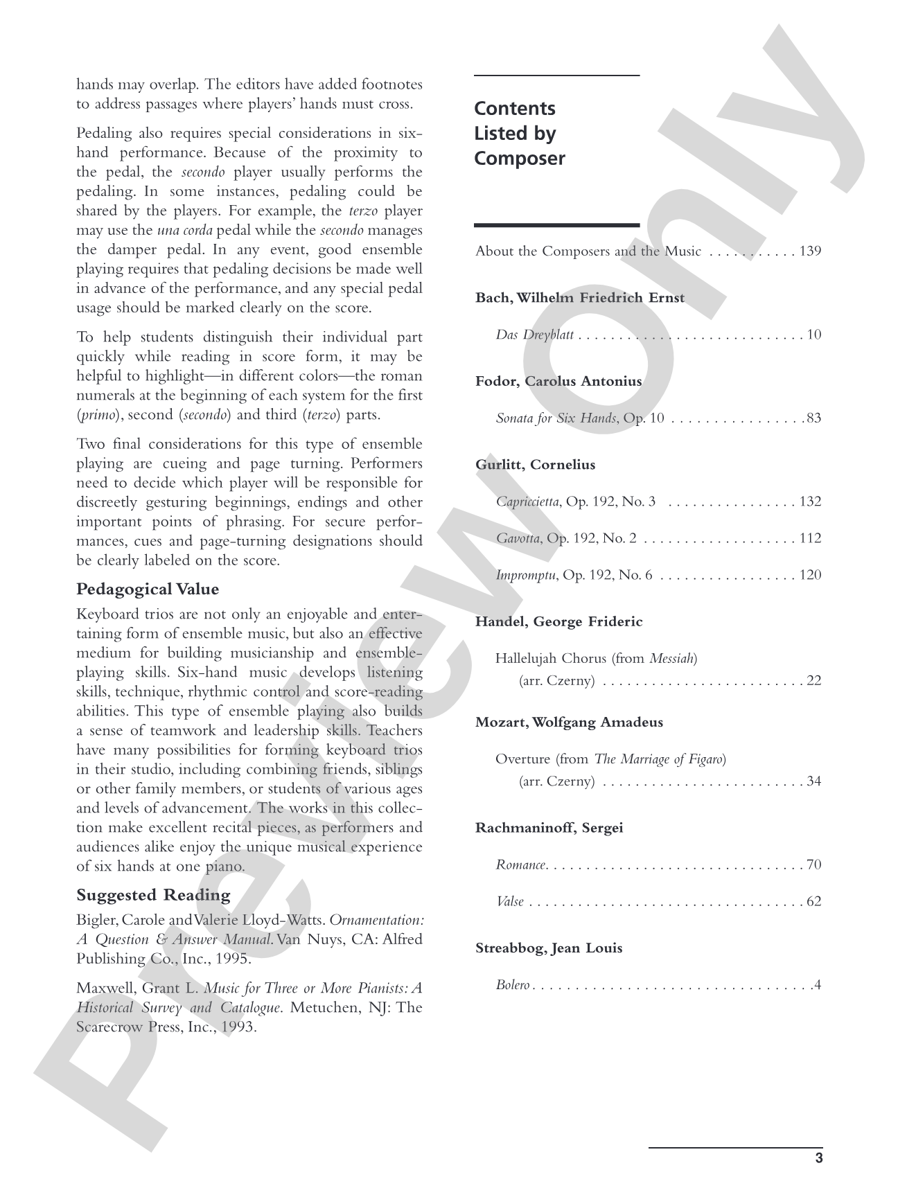 Essential Keyboard Trios: 10 Intermediate to Early Advanced Selections in Their Original Form - Piano Trio (1 Piano, 6 Hands): Piano
