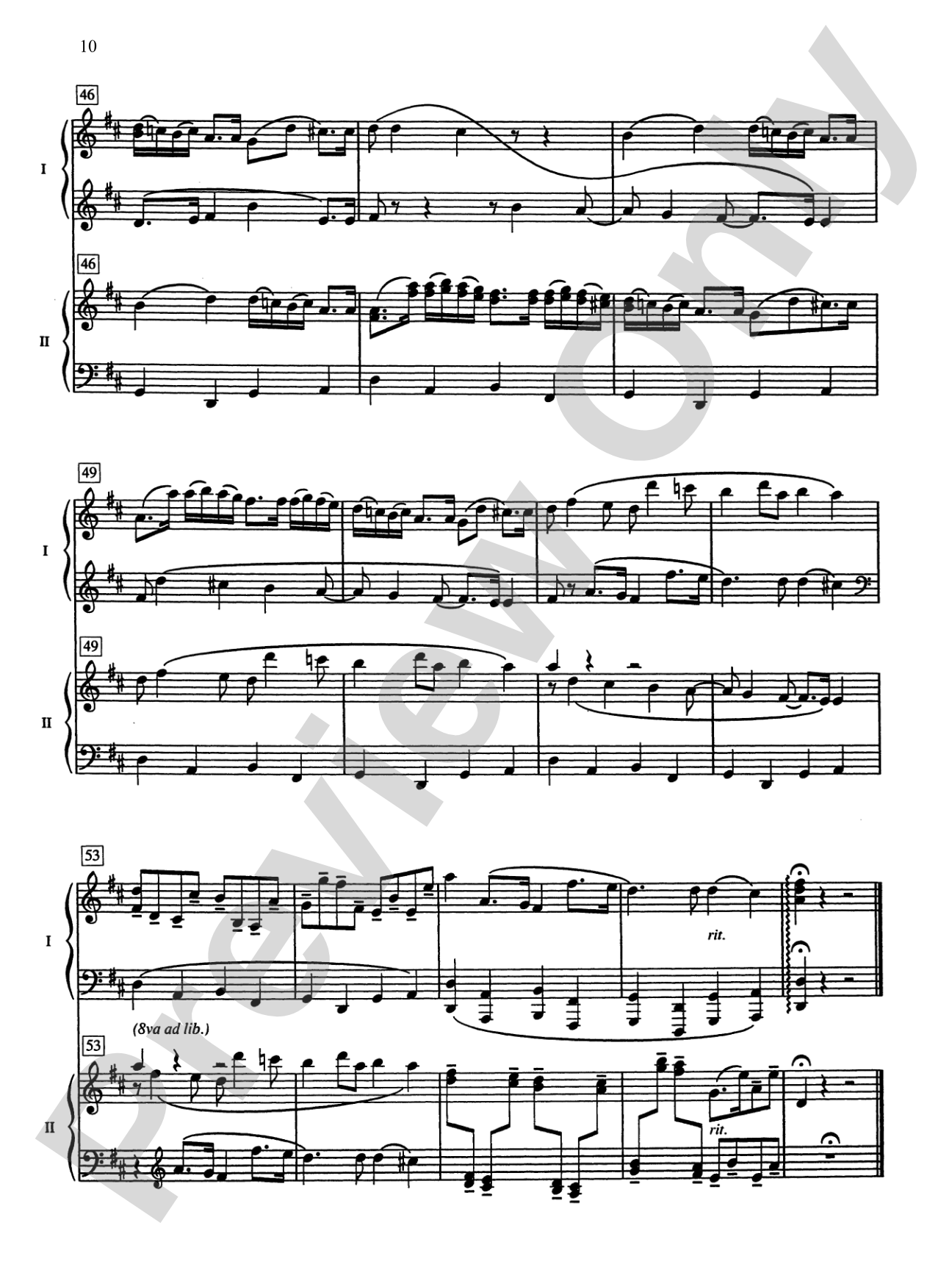 5 Classical Favorites Arranged for Two Pianos, Four Hands: Piano Duets & Four Hands