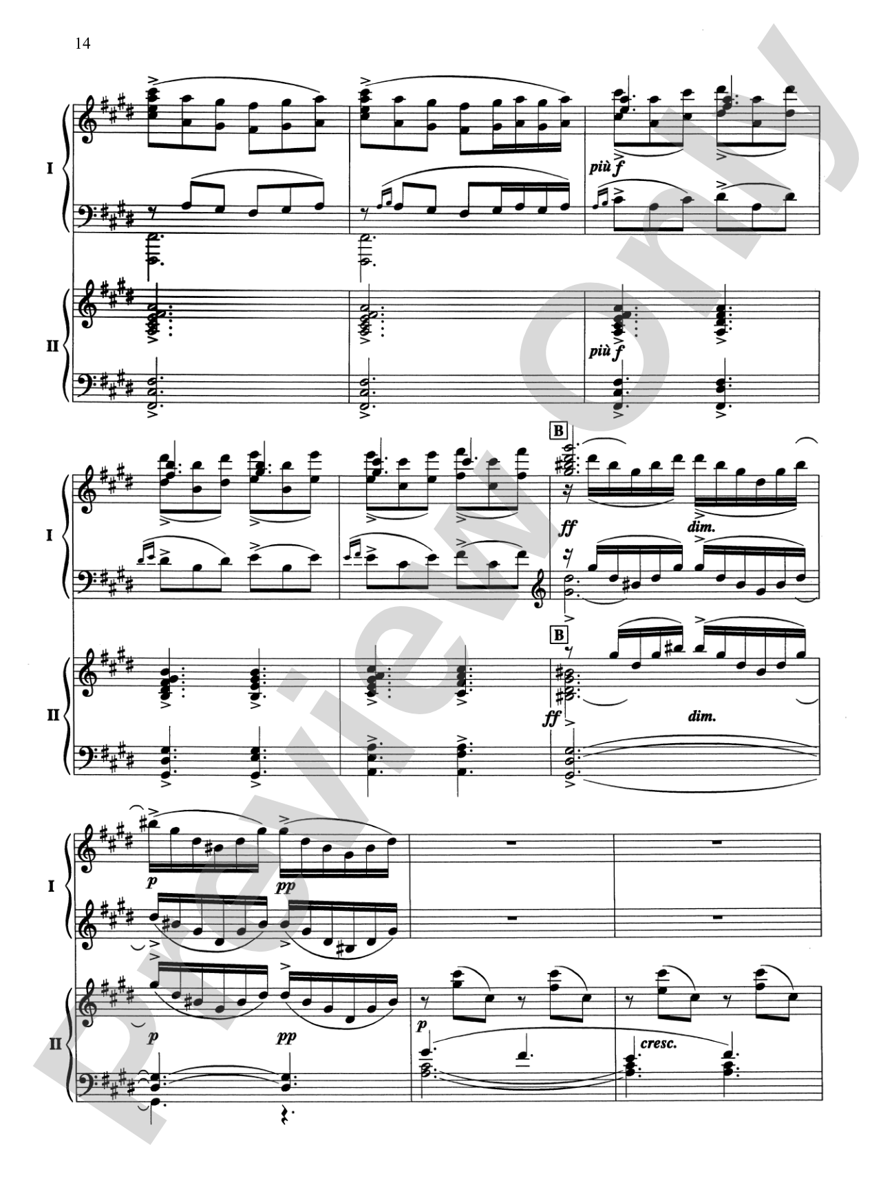 5 Classical Favorites Arranged for Two Pianos, Four Hands: Piano Duets & Four Hands