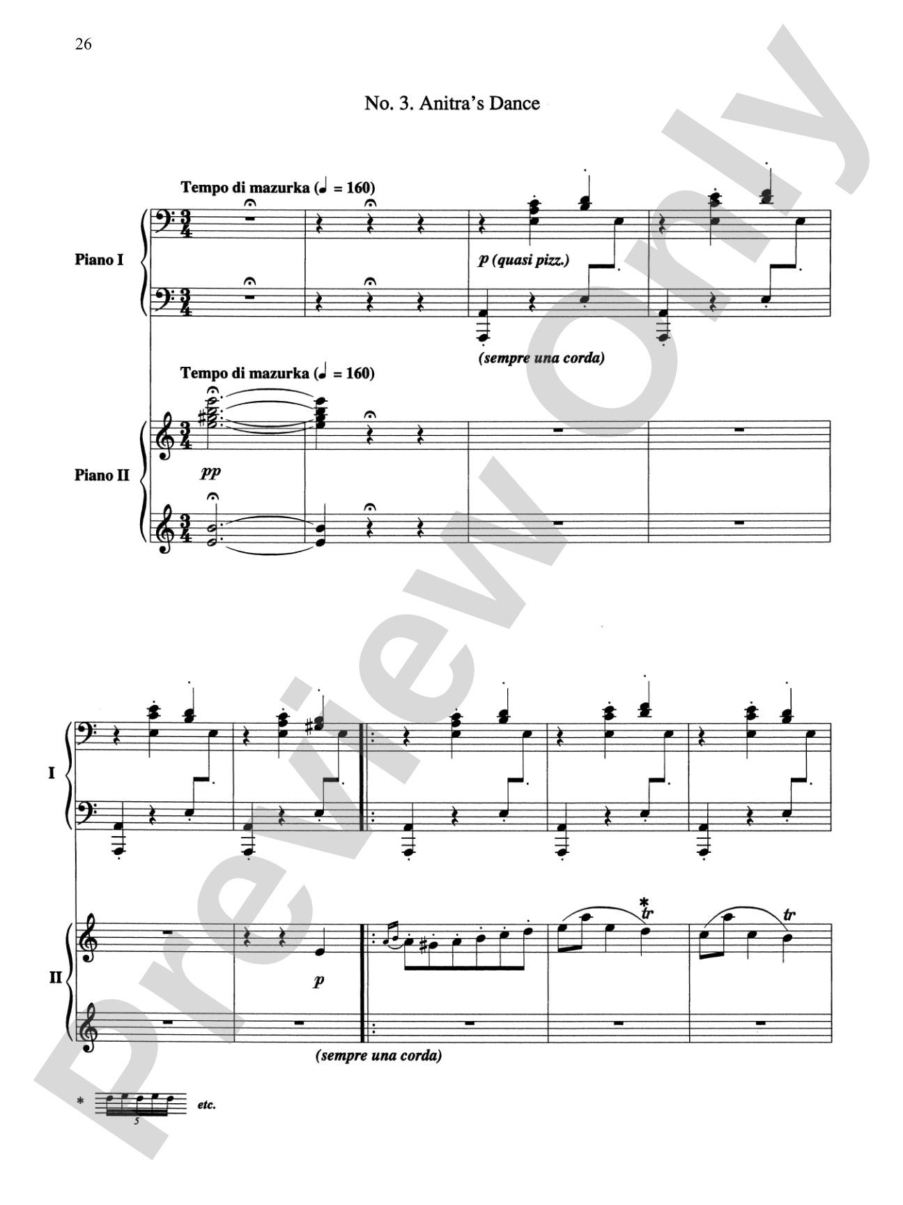 5 Classical Favorites Arranged for Two Pianos, Four Hands: Piano Duets & Four Hands