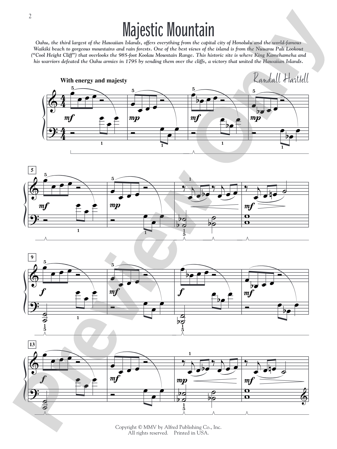 Hawaiian Getaway - Piano Suite: Piano