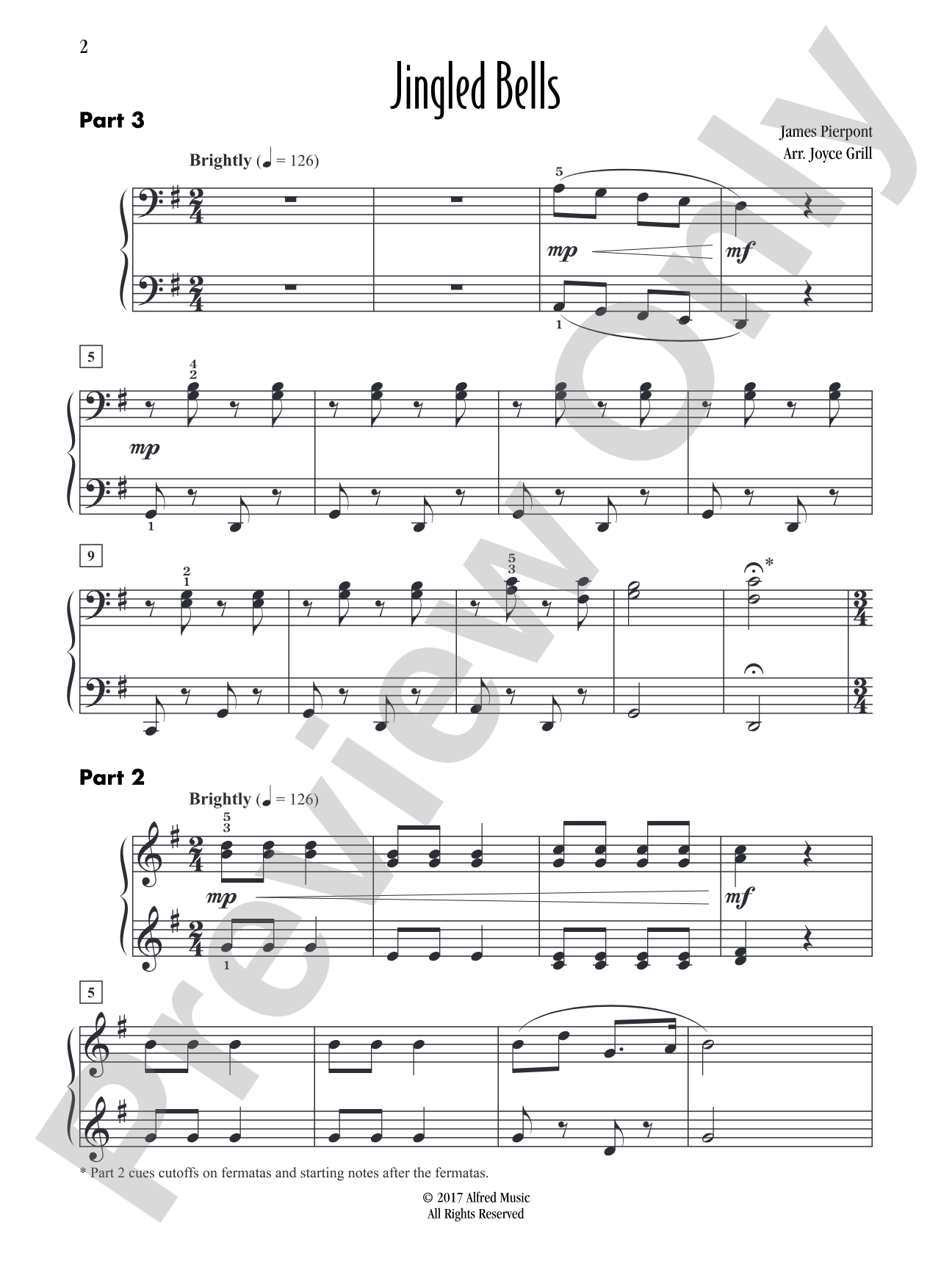 Jingled Bells - Piano Trio (1 Piano, 6 Hands): Piano