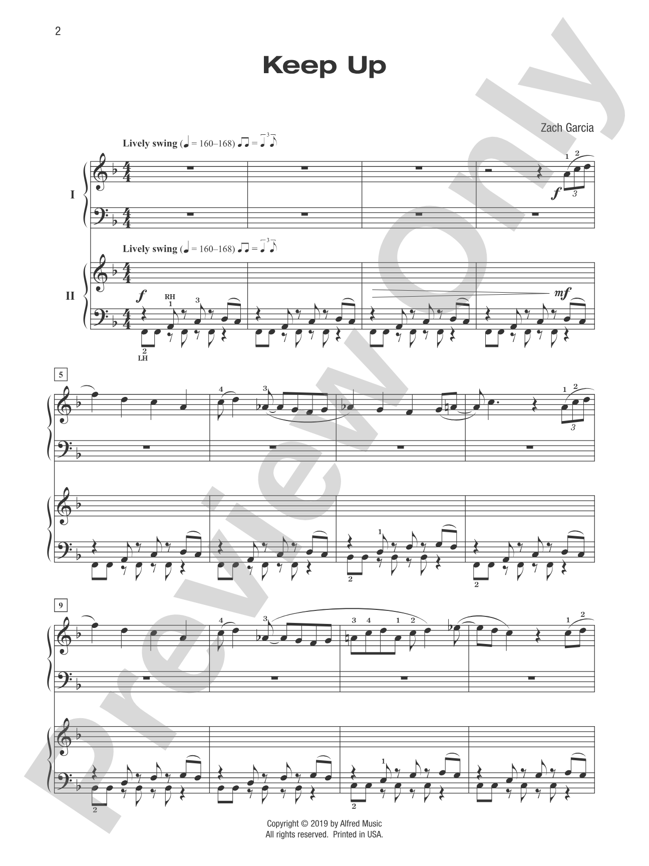 Keep Up - Piano Duo (2 Pianos, 4 Hands): Piano Duets & Four Hands