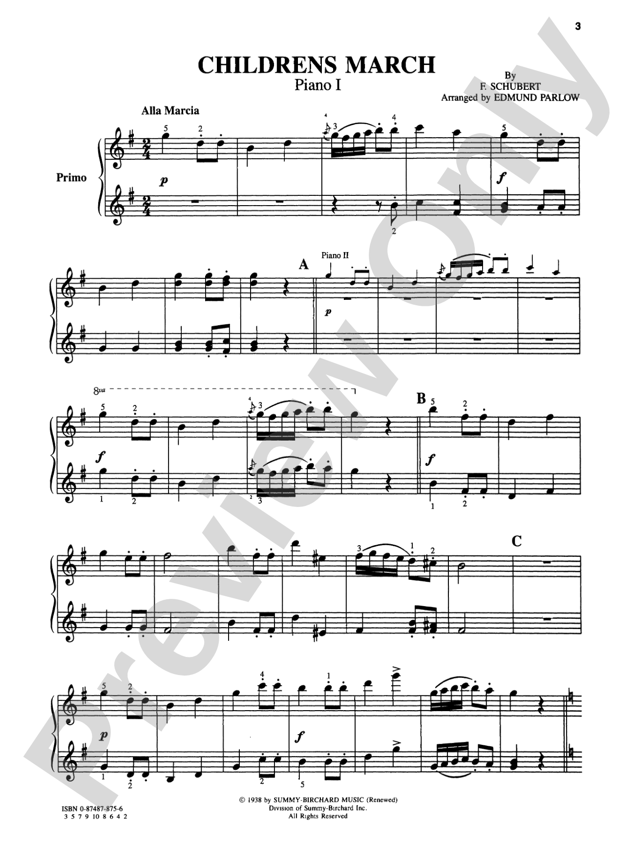 Children's March - Piano Quartet (2 Pianos, 8 Hands): Piano