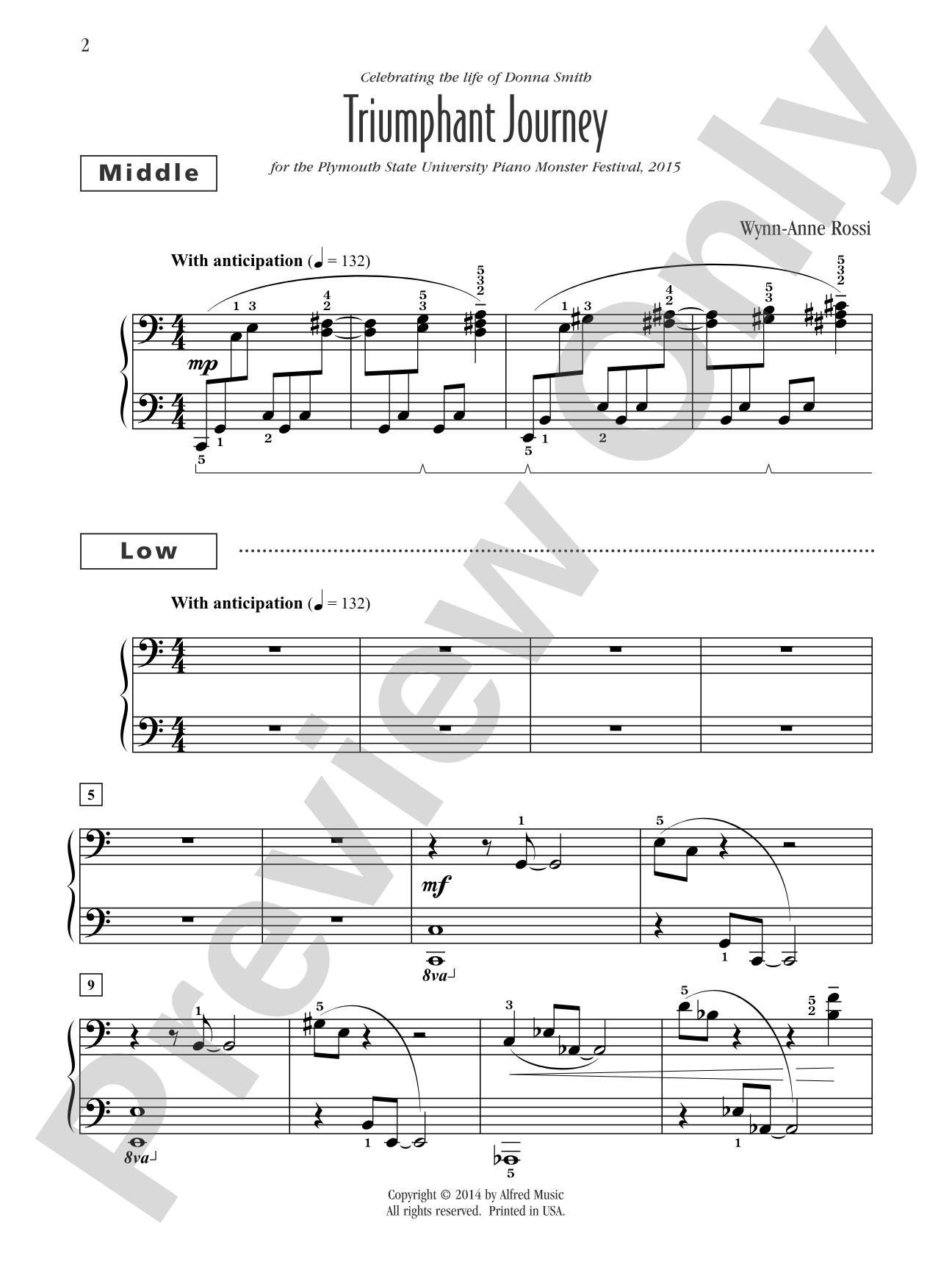 Triumphant Journey - Piano Trio (1 Piano, 6 Hands): Piano