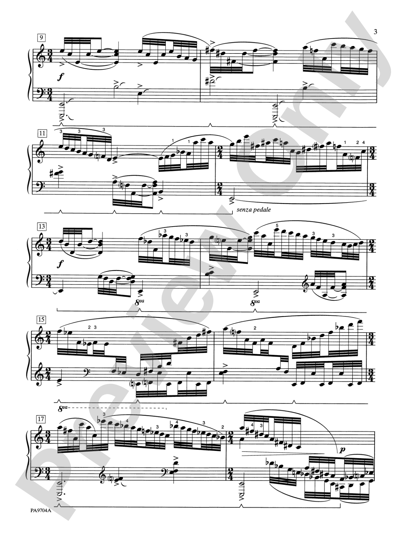 Three Fantasies - Piano Solo: Piano