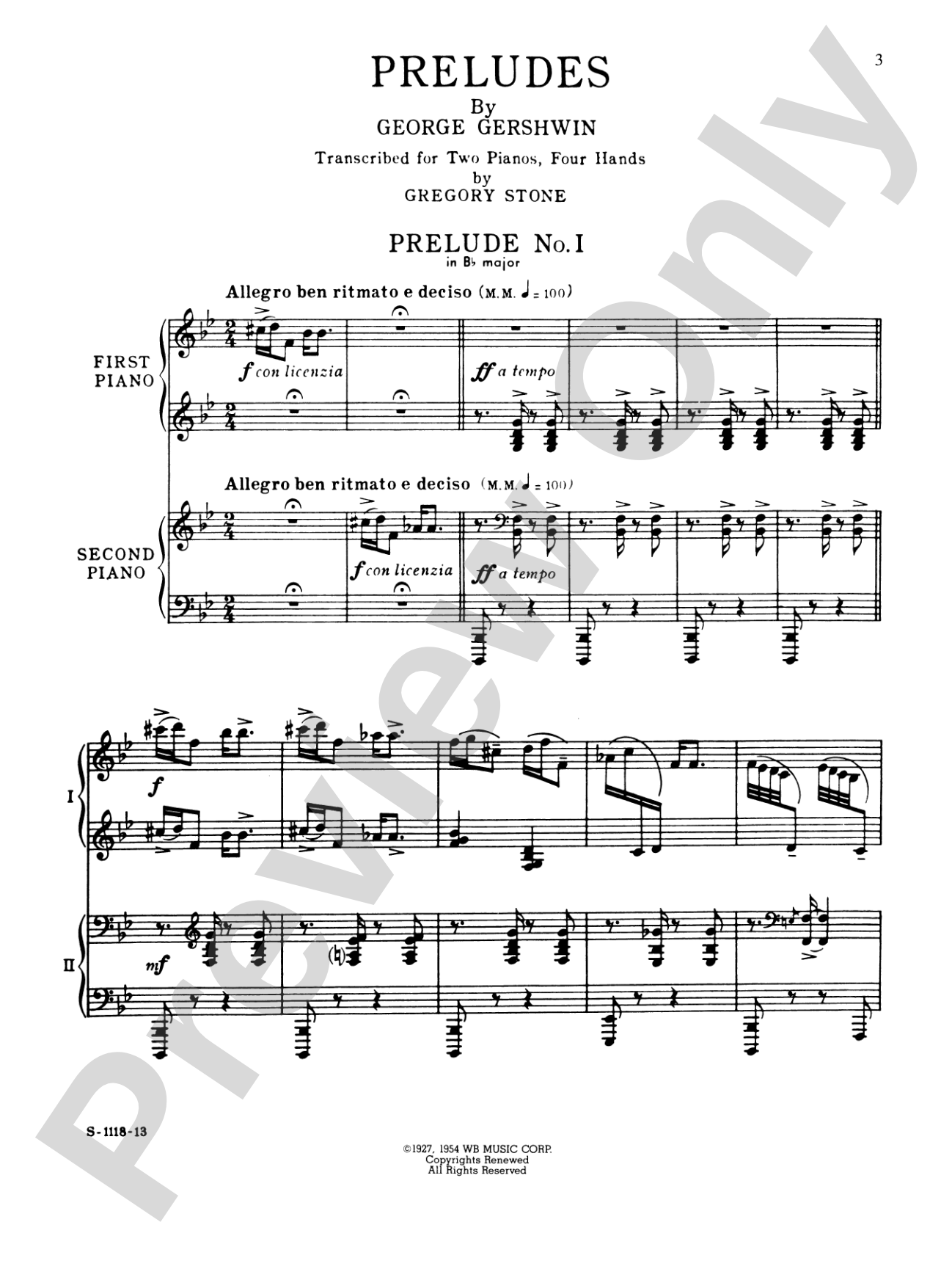 Preludes - Piano Duo (2 Pianos, 4 Hands): Piano Duets & Four Hands
