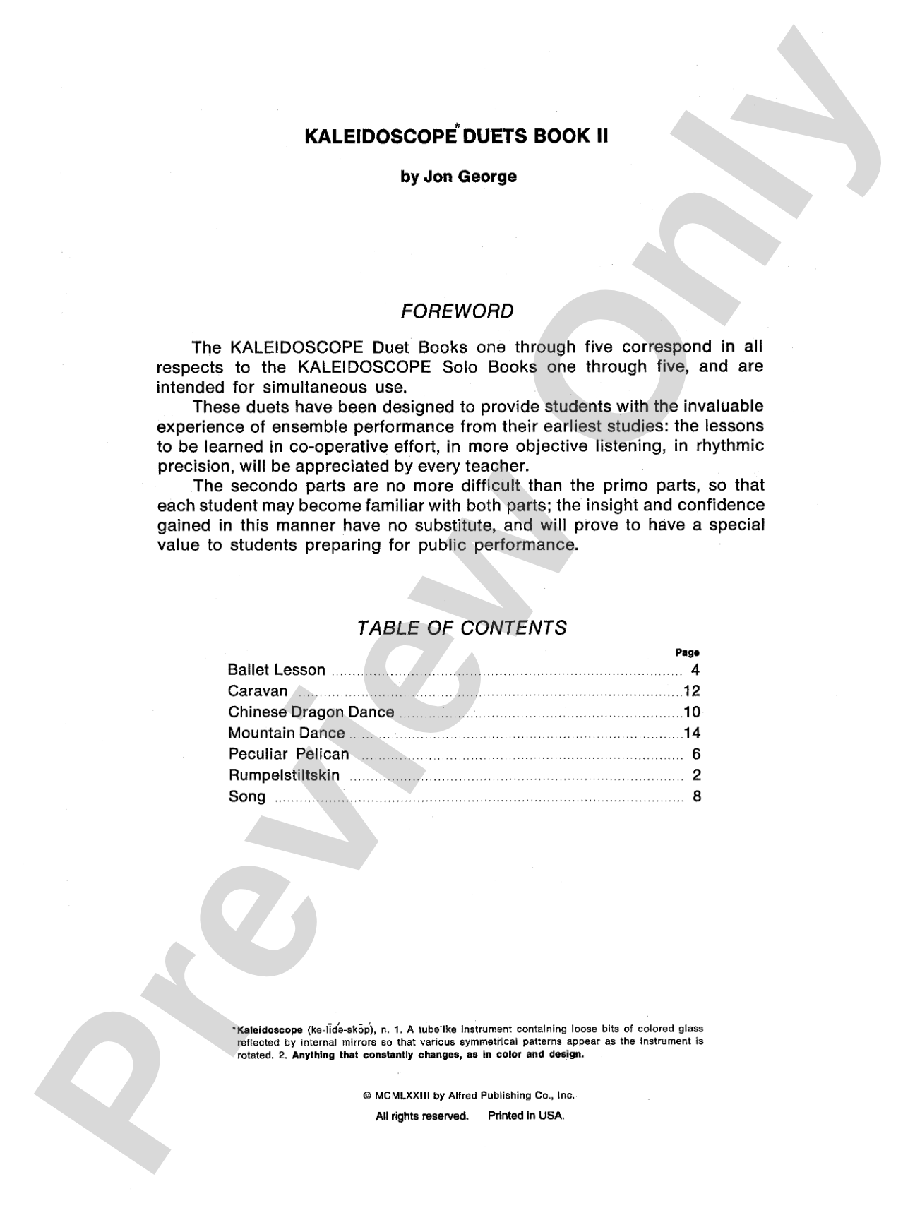Kaleidoscope Duets, Book 2: A Sparkling Collection of Graded Pieces for the Progressing Piano Student: Piano Duets & Four Hands