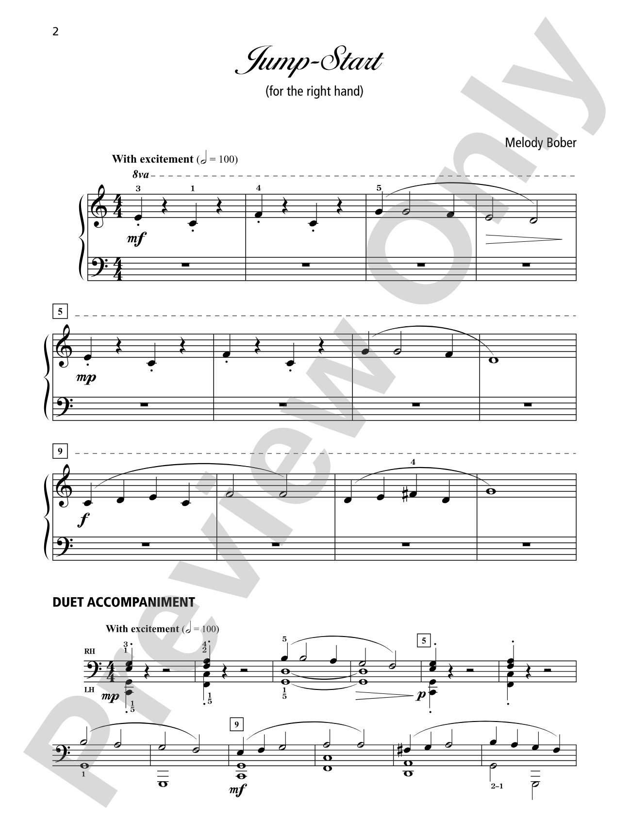 Grand One-Hand Solos for Piano, Book 1: 6 Early Elementary Pieces for Right or Left Hand Alone: Piano