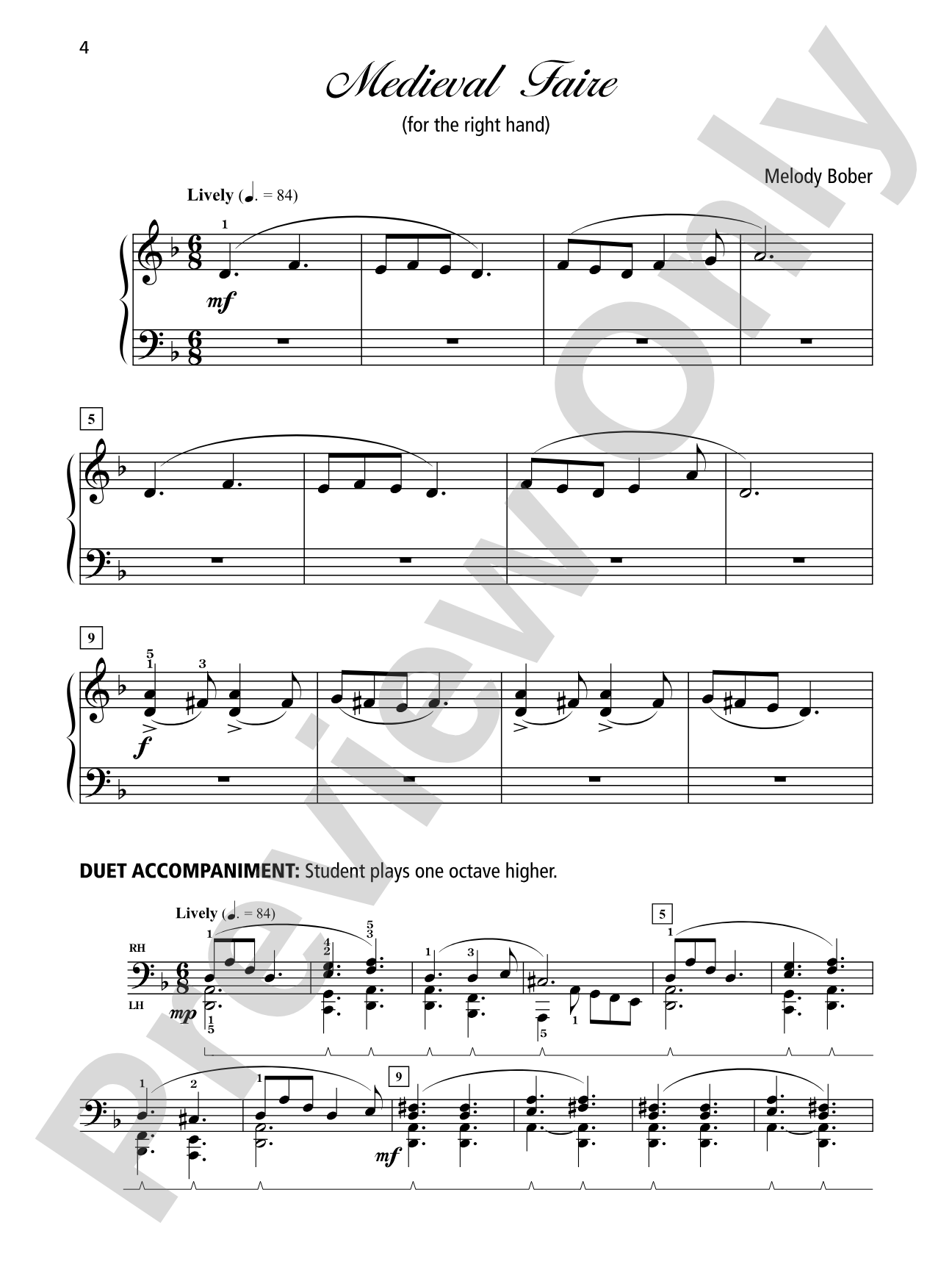 Grand One-Hand Solos for Piano, Book 2: 8 Elementary Pieces for Right or Left Hand Alone: Piano