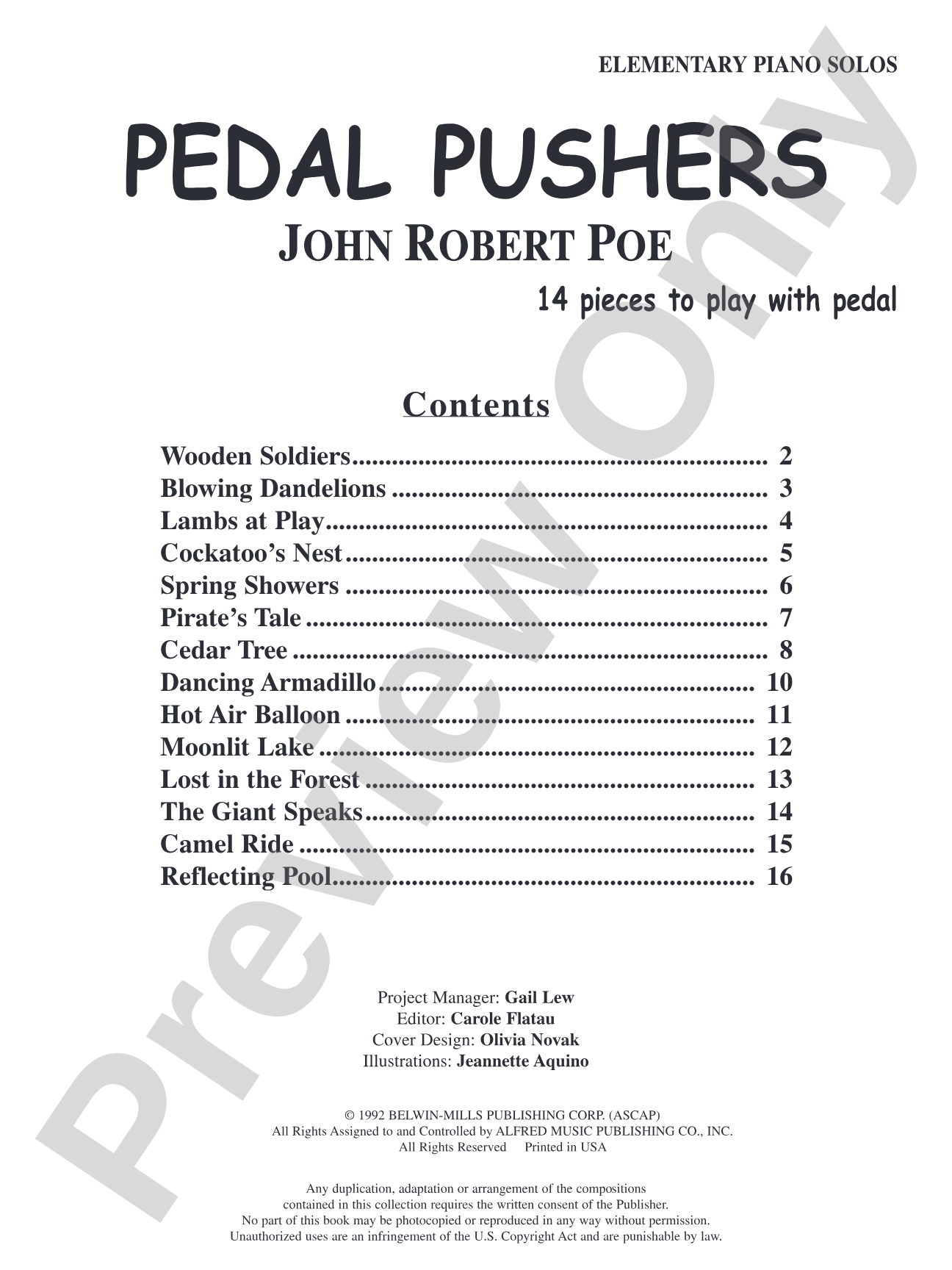 Pedal Pushers: 14 pieces to play with pedal: Piano