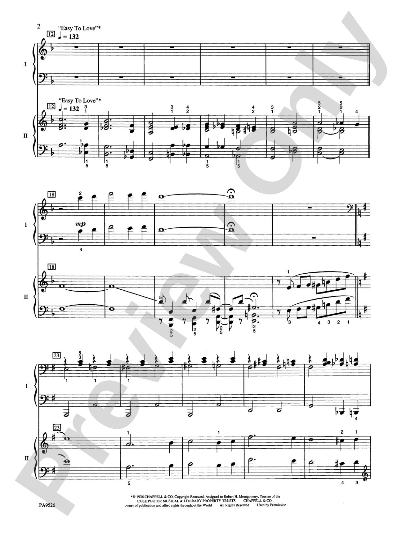Cole Porter Medley - Piano Duo (2 Pianos, 4 Hands): Piano Duets & Four Hands