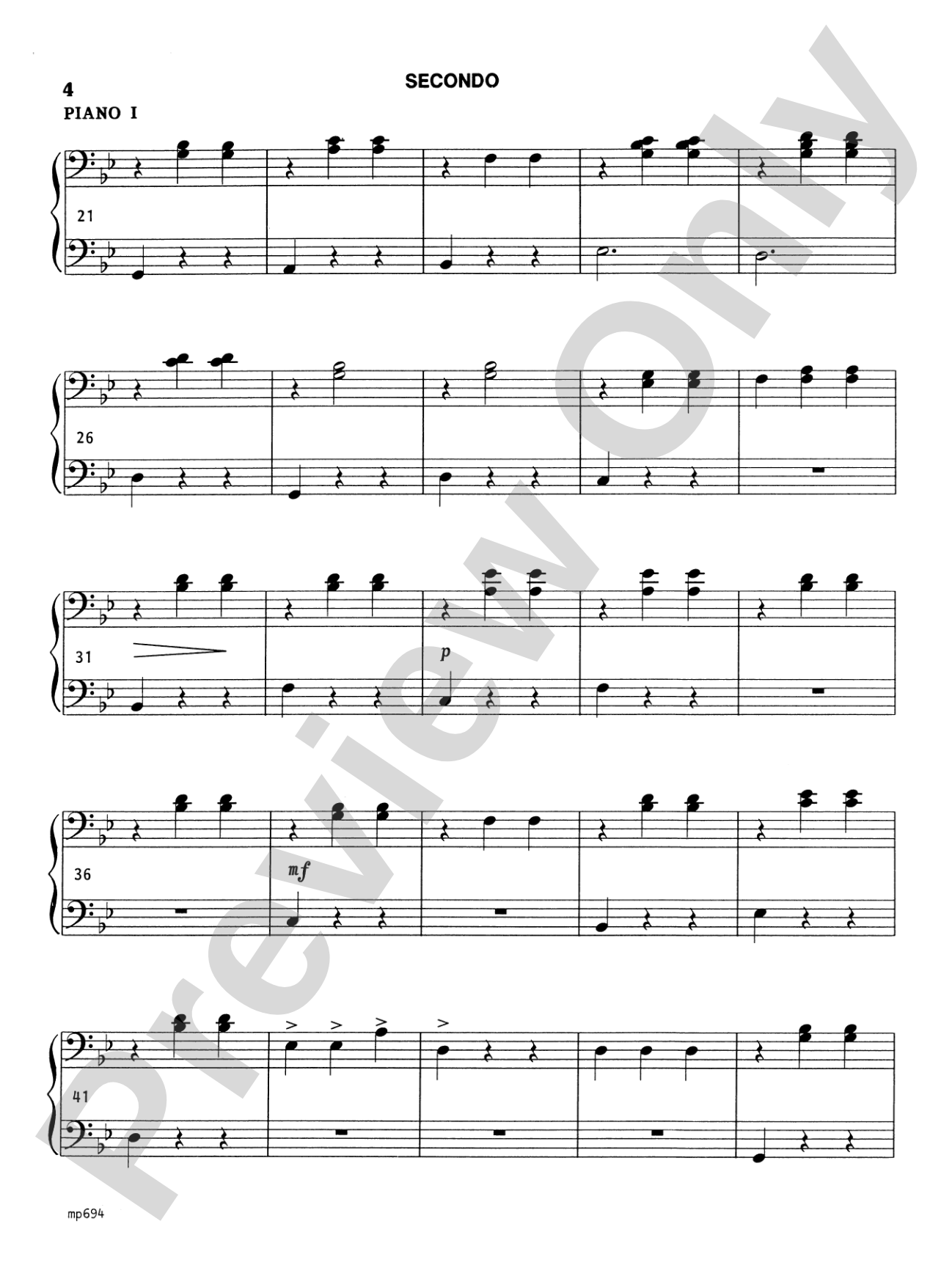 Carmena - Piano Quartet (2 Pianos, 8 Hands): Piano