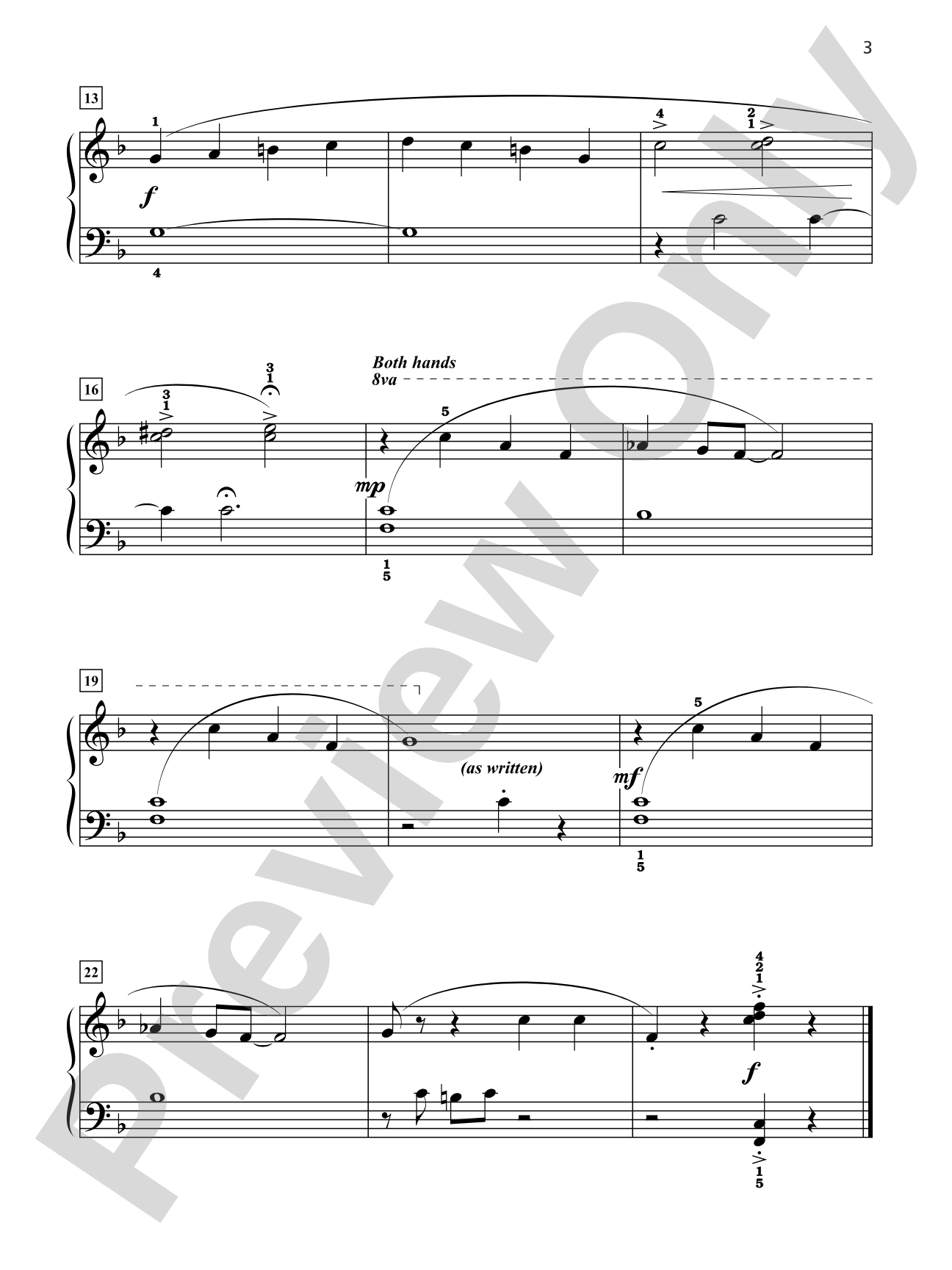 Grand Solos for Piano, Book 3: 11 Pieces for Late Elementary Pianists: Piano