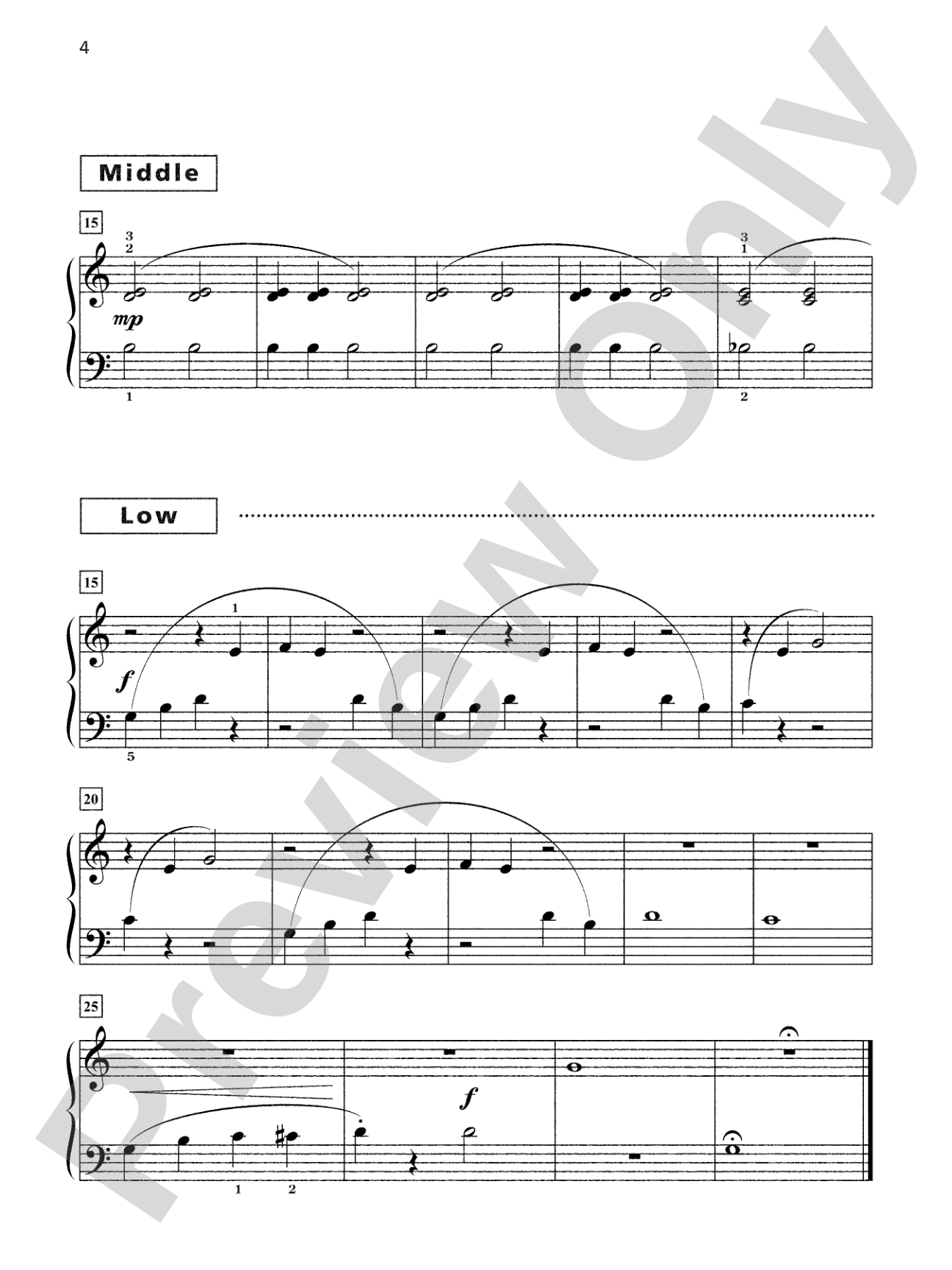 Grand Trios for Piano, Book 2: 4 Elementary Pieces for One Piano, Six Hands: Piano