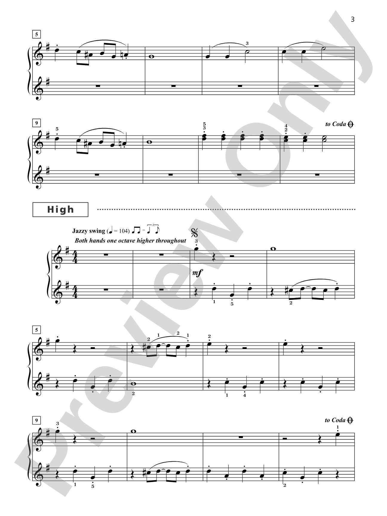 Grand Trios for Piano, Book 3: 4 Late Elementary Pieces for One Piano, Six Hands: Piano
