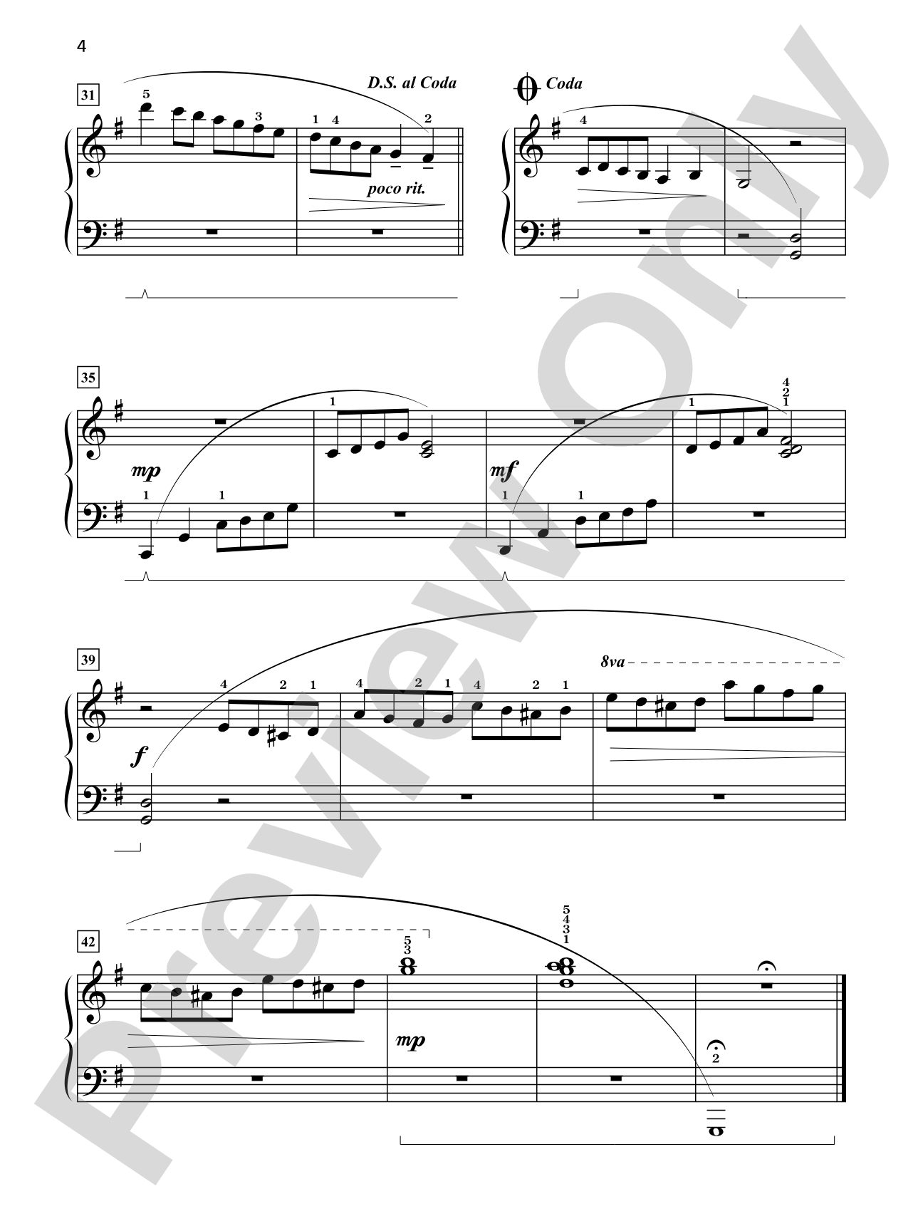 Grand One-Hand Solos for Piano, Book 4: 8 Early Intermediate Pieces for Right or Left Hand Alone: Piano