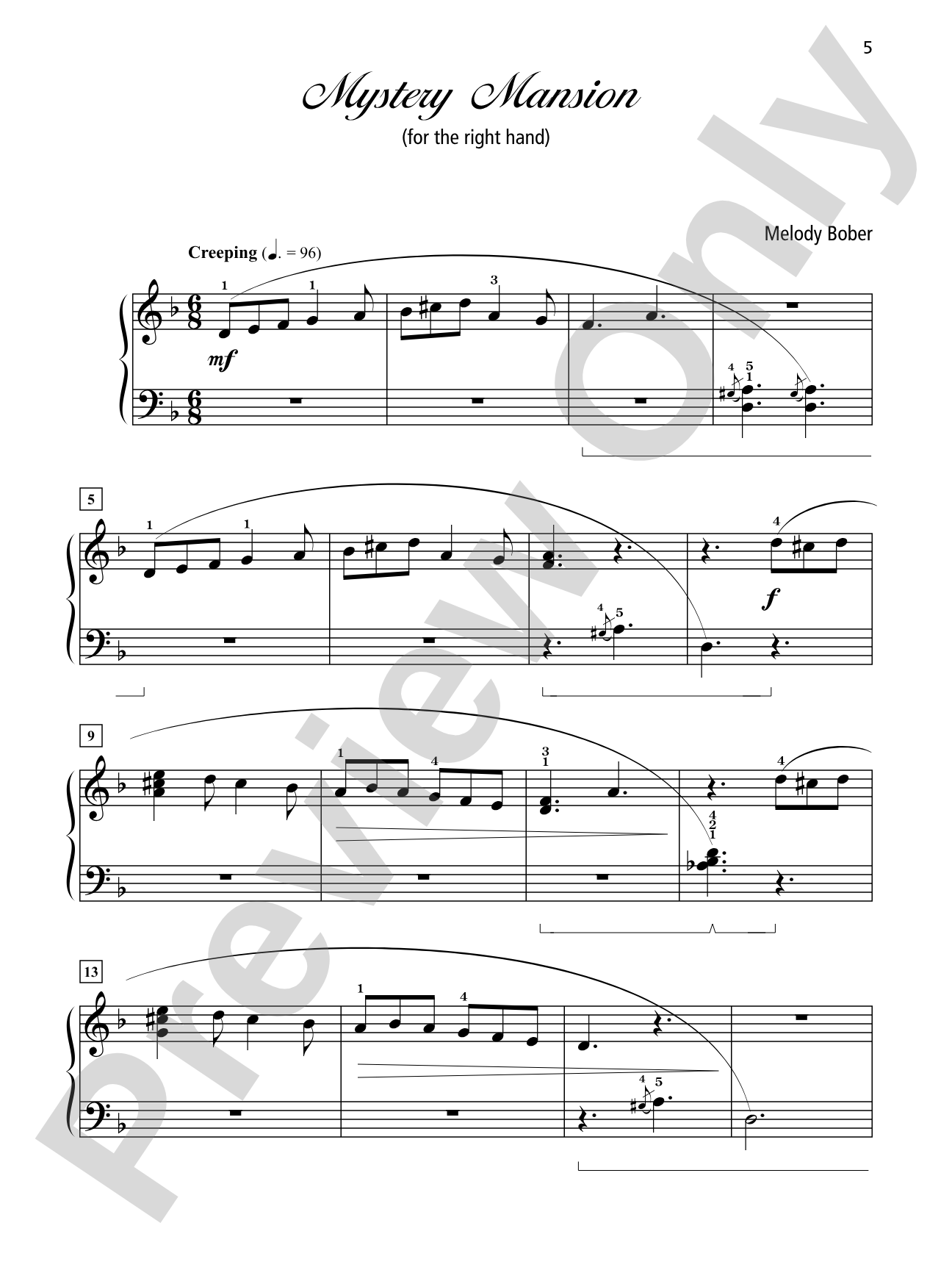Grand One-Hand Solos for Piano, Book 4: 8 Early Intermediate Pieces for Right or Left Hand Alone: Piano