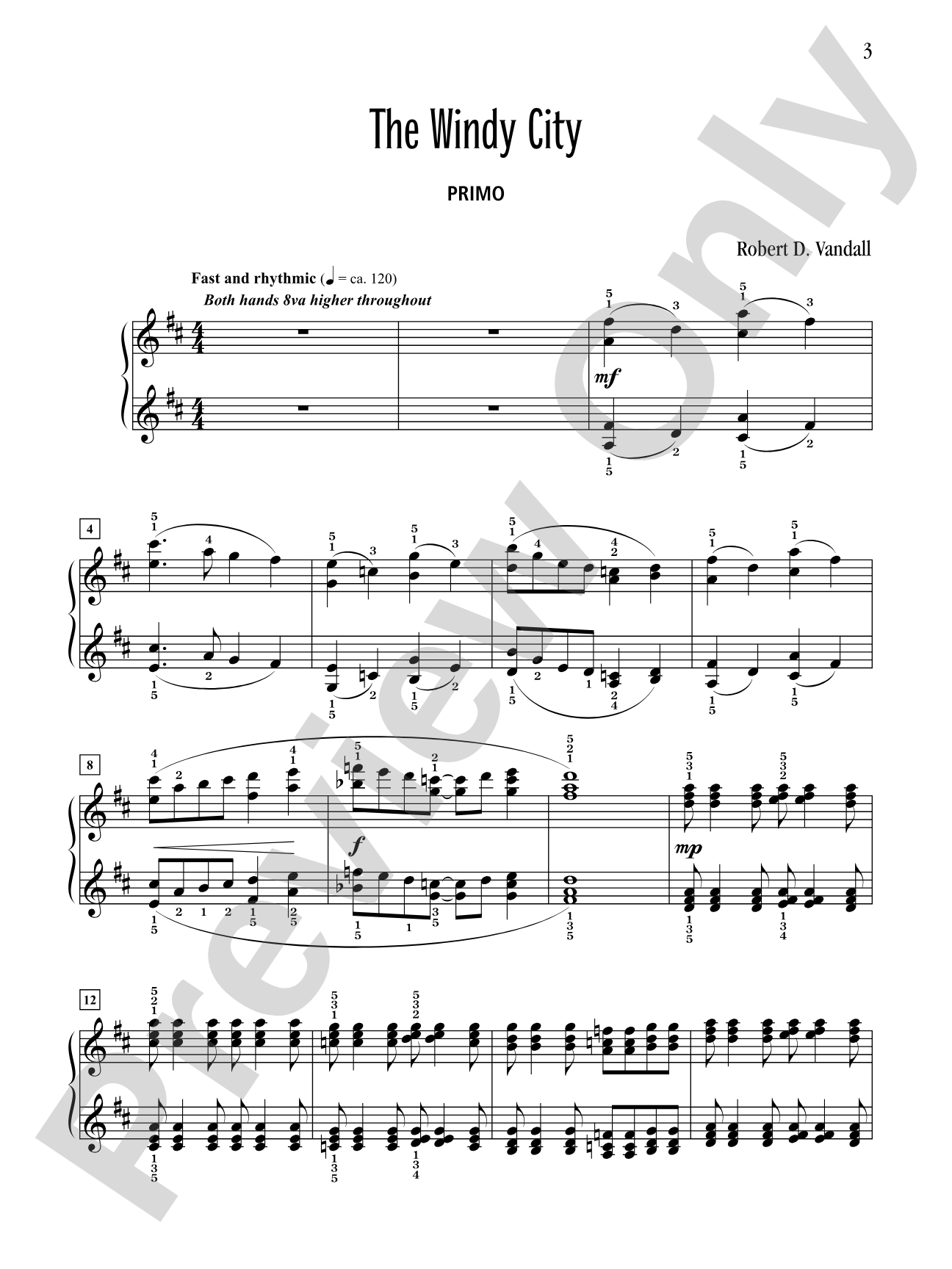 Chicagoland - Piano Duet Suite (1 Piano, 4 Hands): Piano Duets & Four Hands
