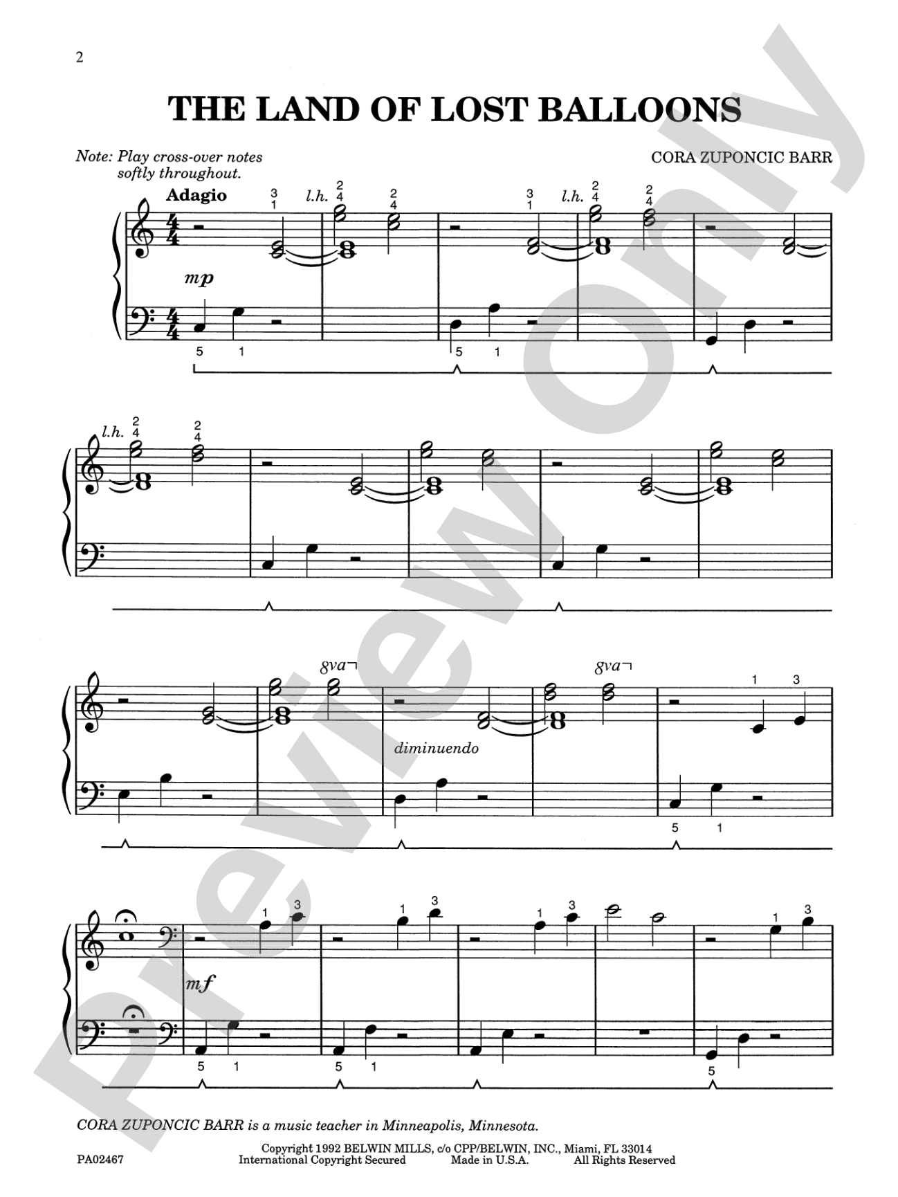 The Land of Lost Balloons - Piano Solo: Piano